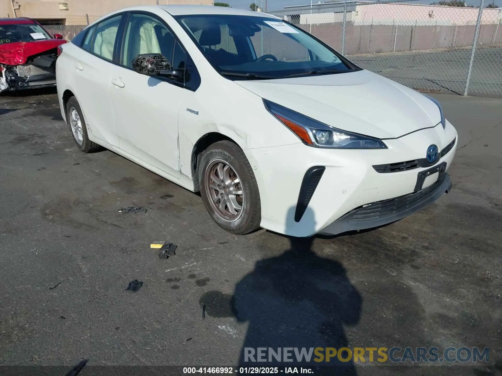 1 fotografías del automóvil dañado JTDKARFU5K3081941 TOYOTA PRIUS 2019