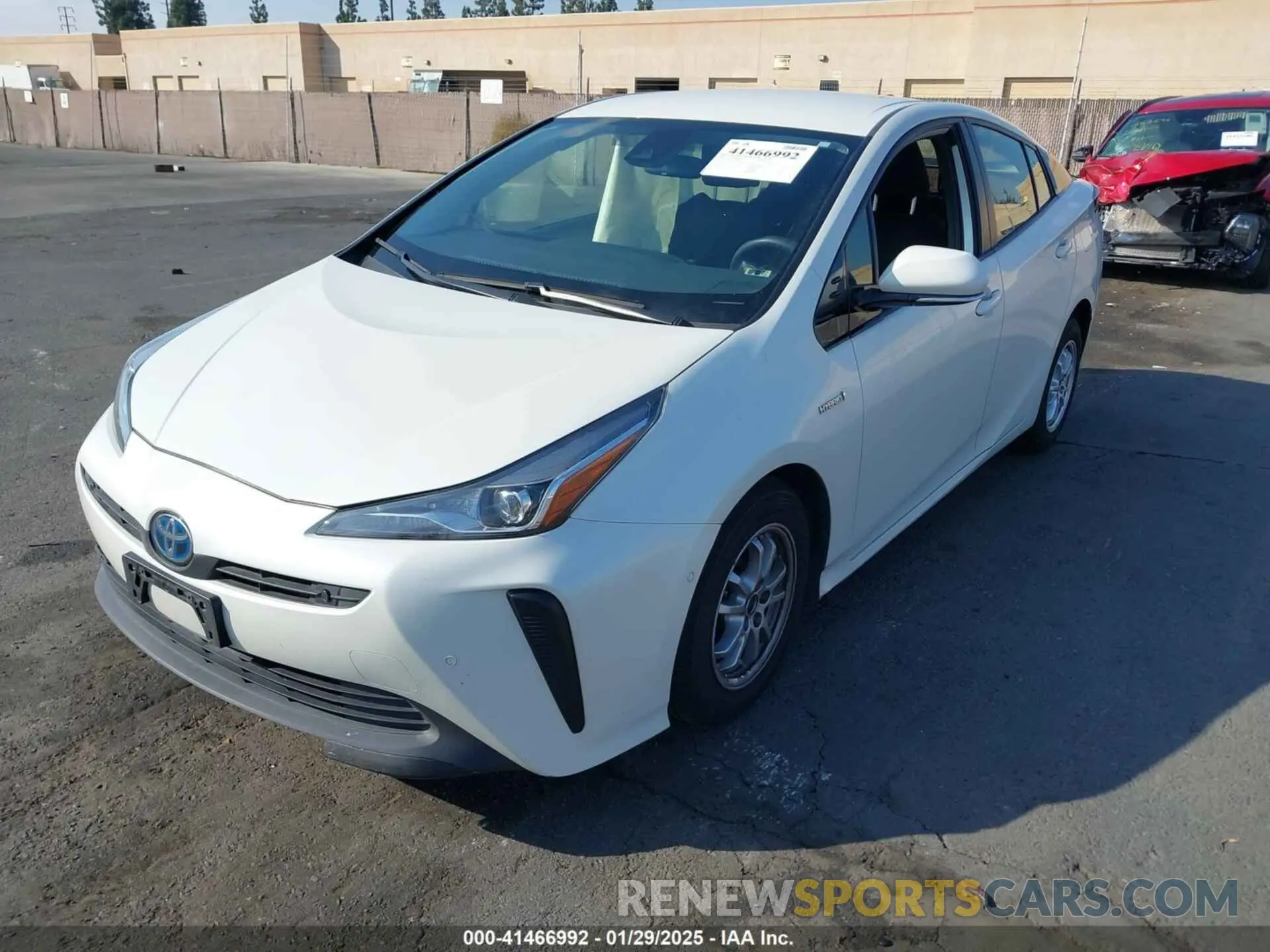 2 fotografías del automóvil dañado JTDKARFU5K3081941 TOYOTA PRIUS 2019