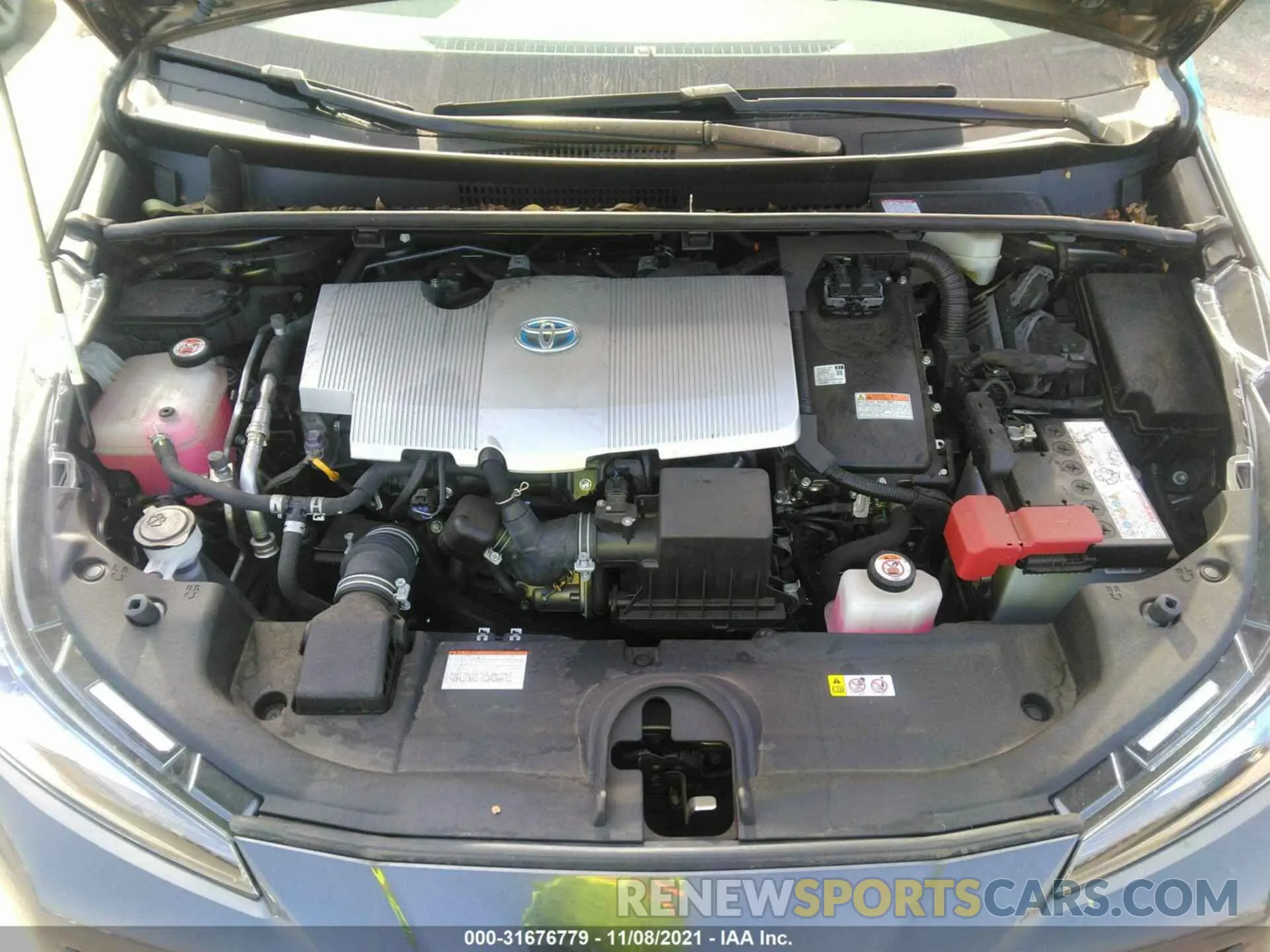 10 fotografías del automóvil dañado JTDKARFU5K3085178 TOYOTA PRIUS 2019
