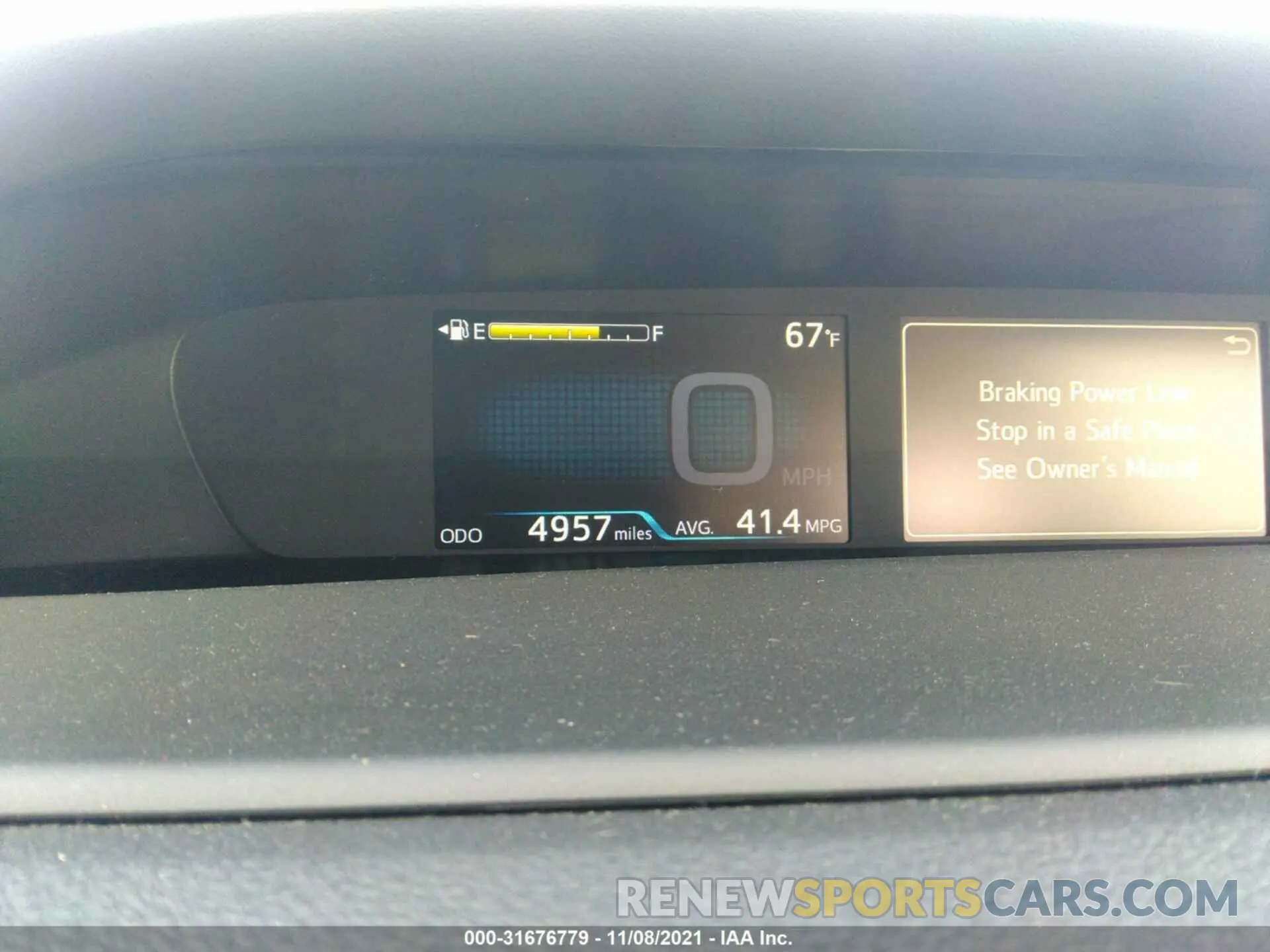 7 fotografías del automóvil dañado JTDKARFU5K3085178 TOYOTA PRIUS 2019