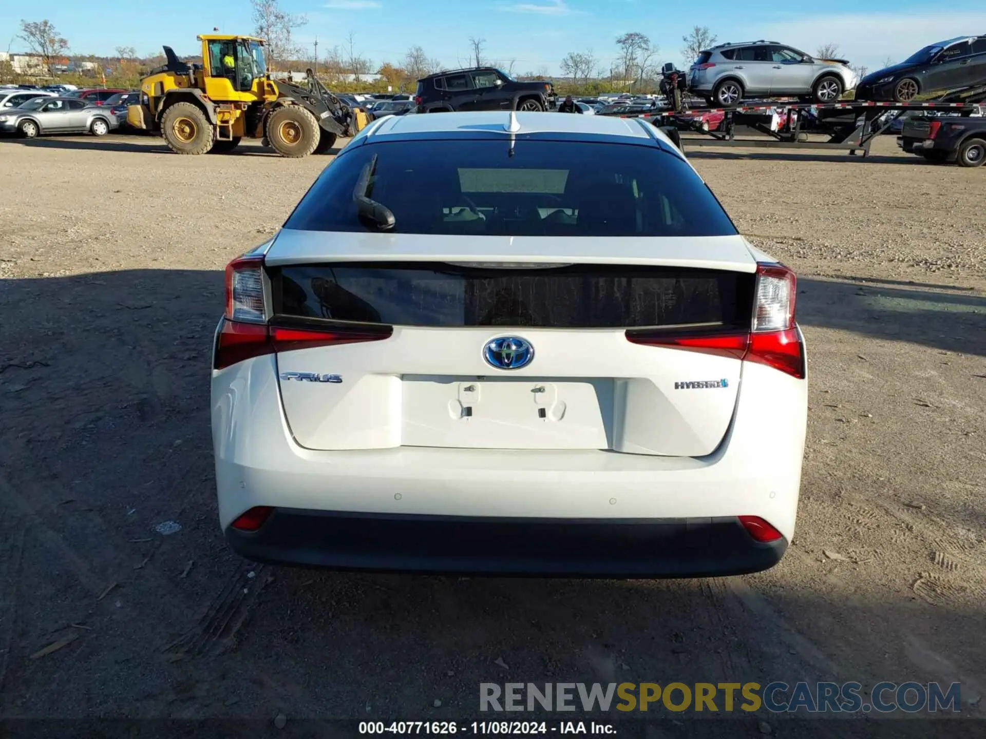16 fotografías del automóvil dañado JTDKARFU5K3091367 TOYOTA PRIUS 2019