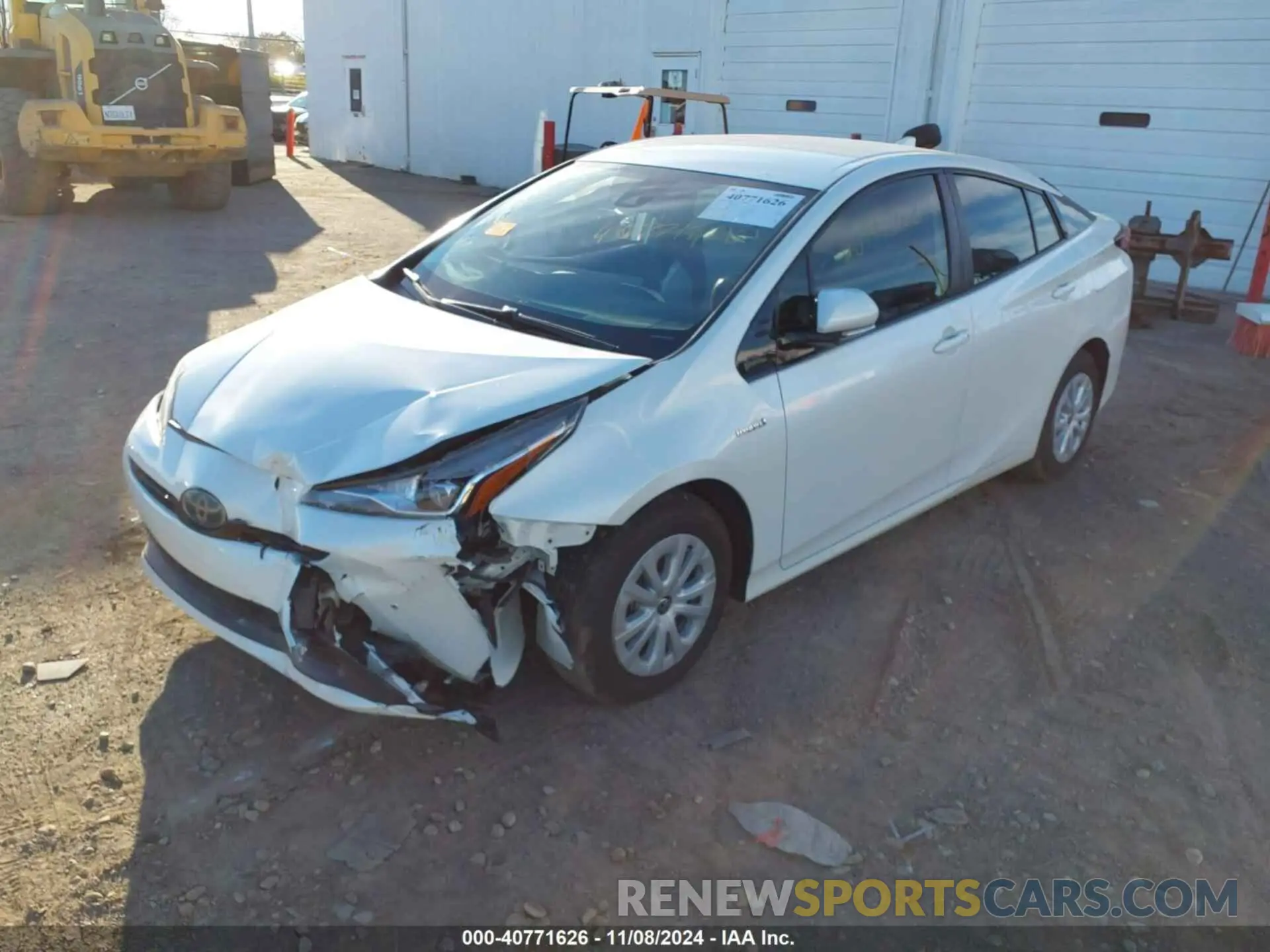 2 fotografías del automóvil dañado JTDKARFU5K3091367 TOYOTA PRIUS 2019