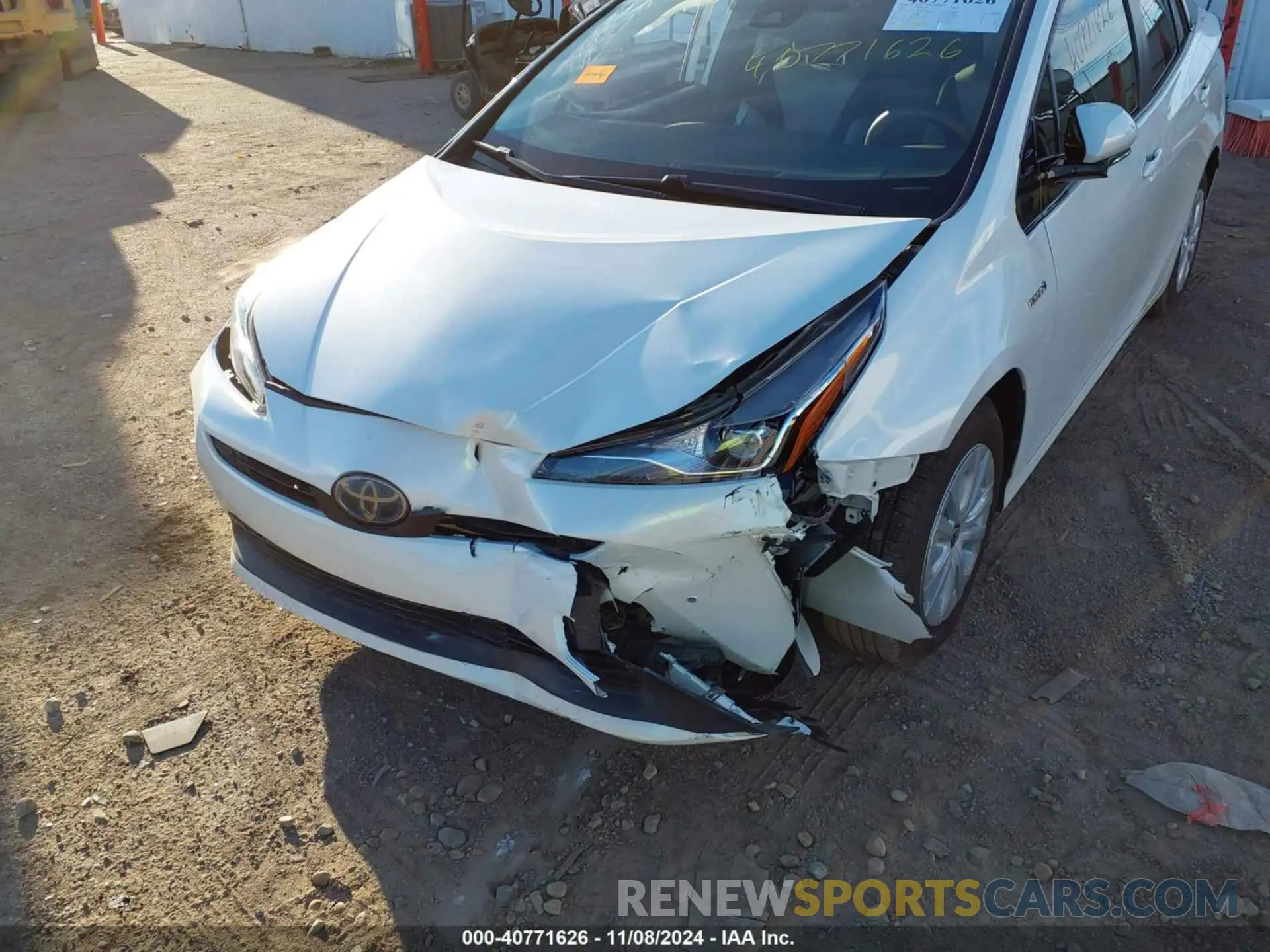 6 fotografías del automóvil dañado JTDKARFU5K3091367 TOYOTA PRIUS 2019