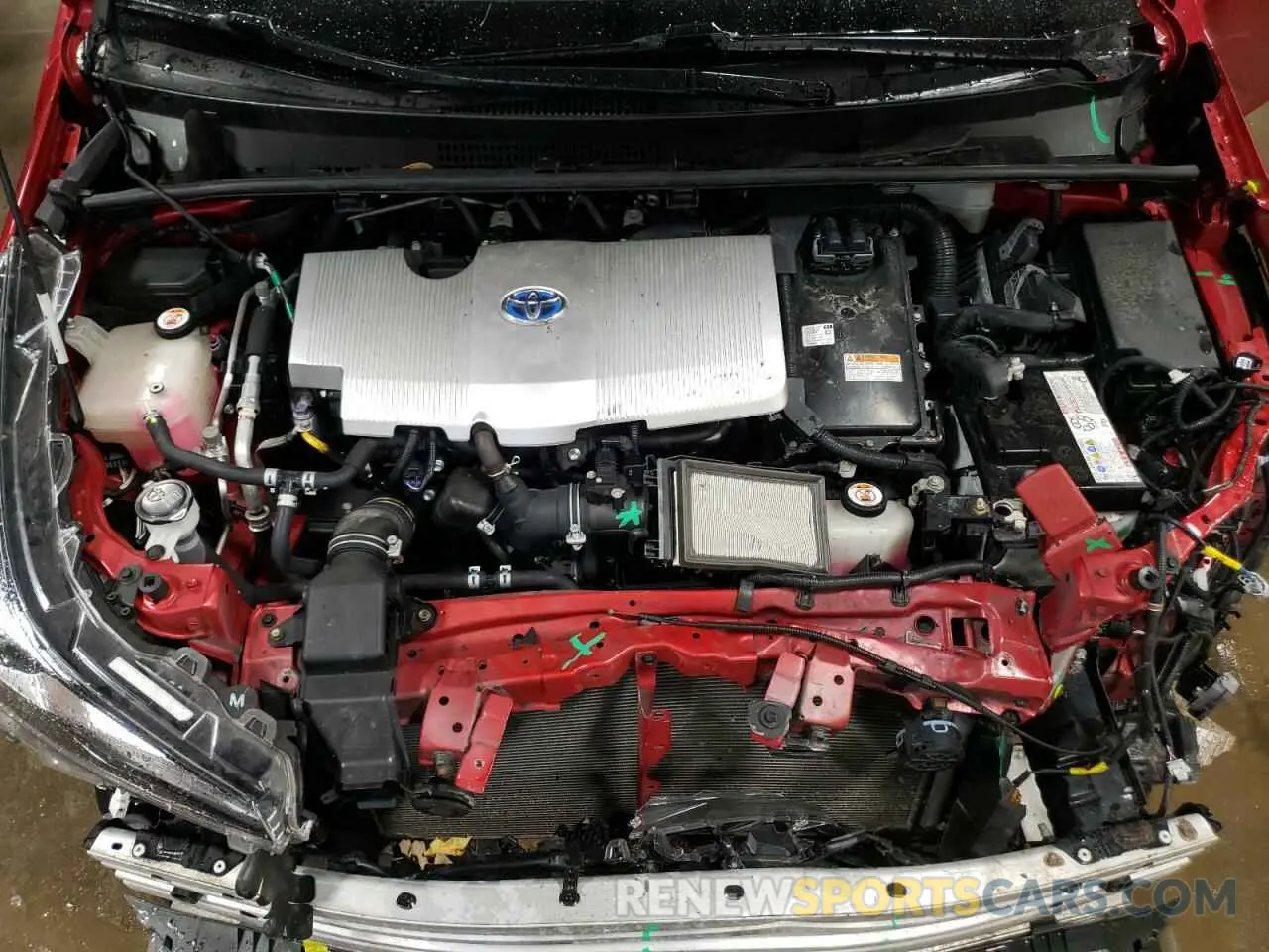 11 fotografías del automóvil dañado JTDKARFU5K3095175 TOYOTA PRIUS 2019