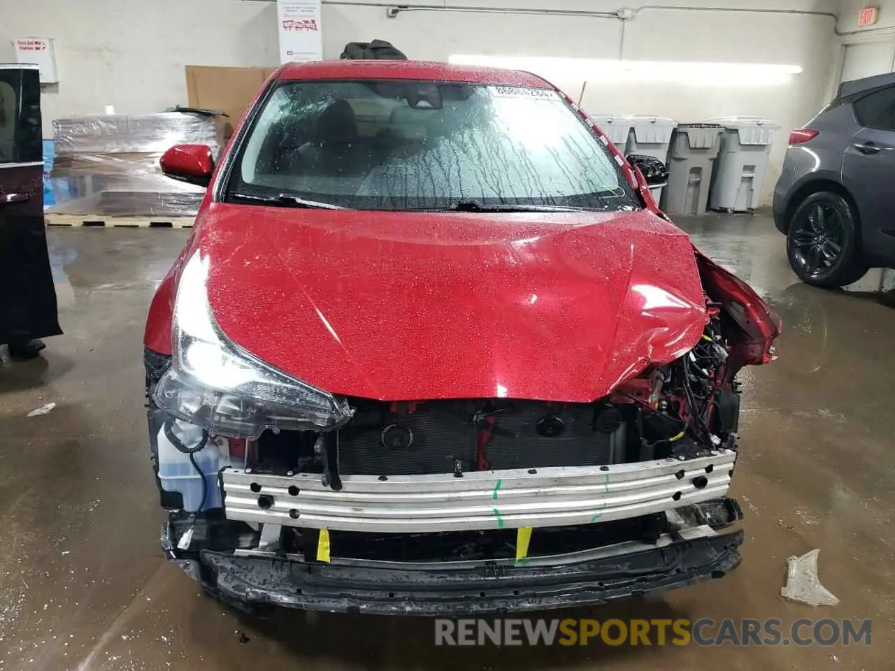 5 fotografías del automóvil dañado JTDKARFU5K3095175 TOYOTA PRIUS 2019