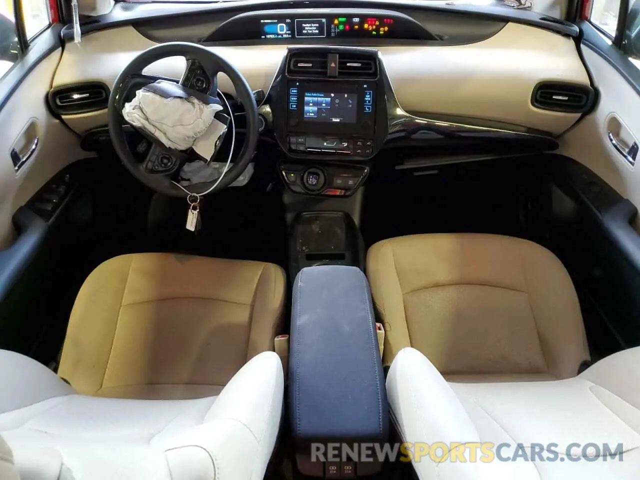 8 fotografías del automóvil dañado JTDKARFU5K3100990 TOYOTA PRIUS 2019