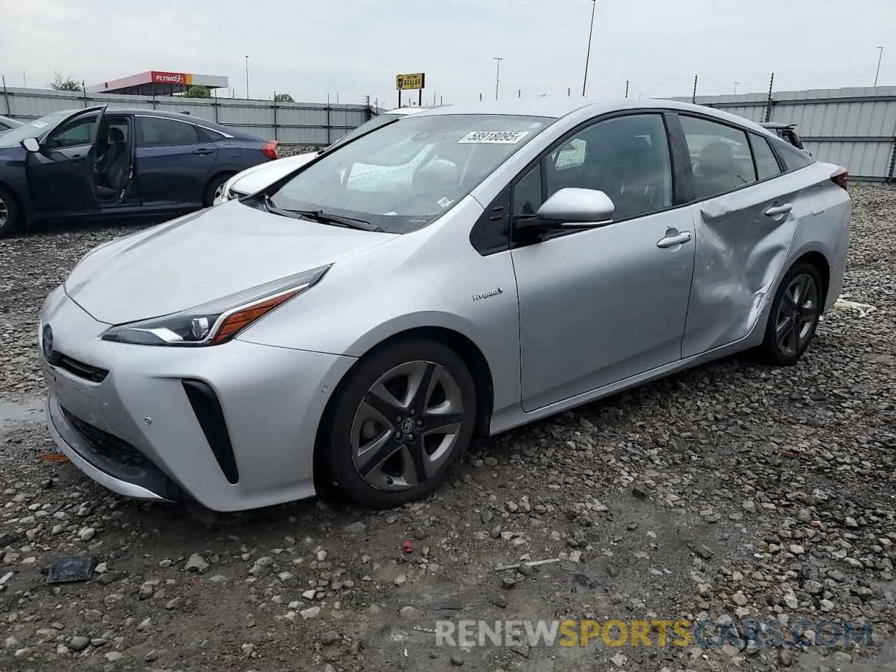1 fotografías del automóvil dañado JTDKARFU5K3102626 TOYOTA PRIUS 2019