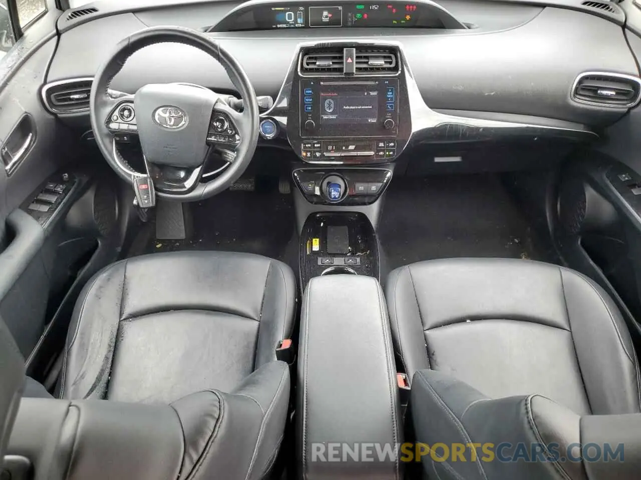 8 fotografías del automóvil dañado JTDKARFU5K3102626 TOYOTA PRIUS 2019
