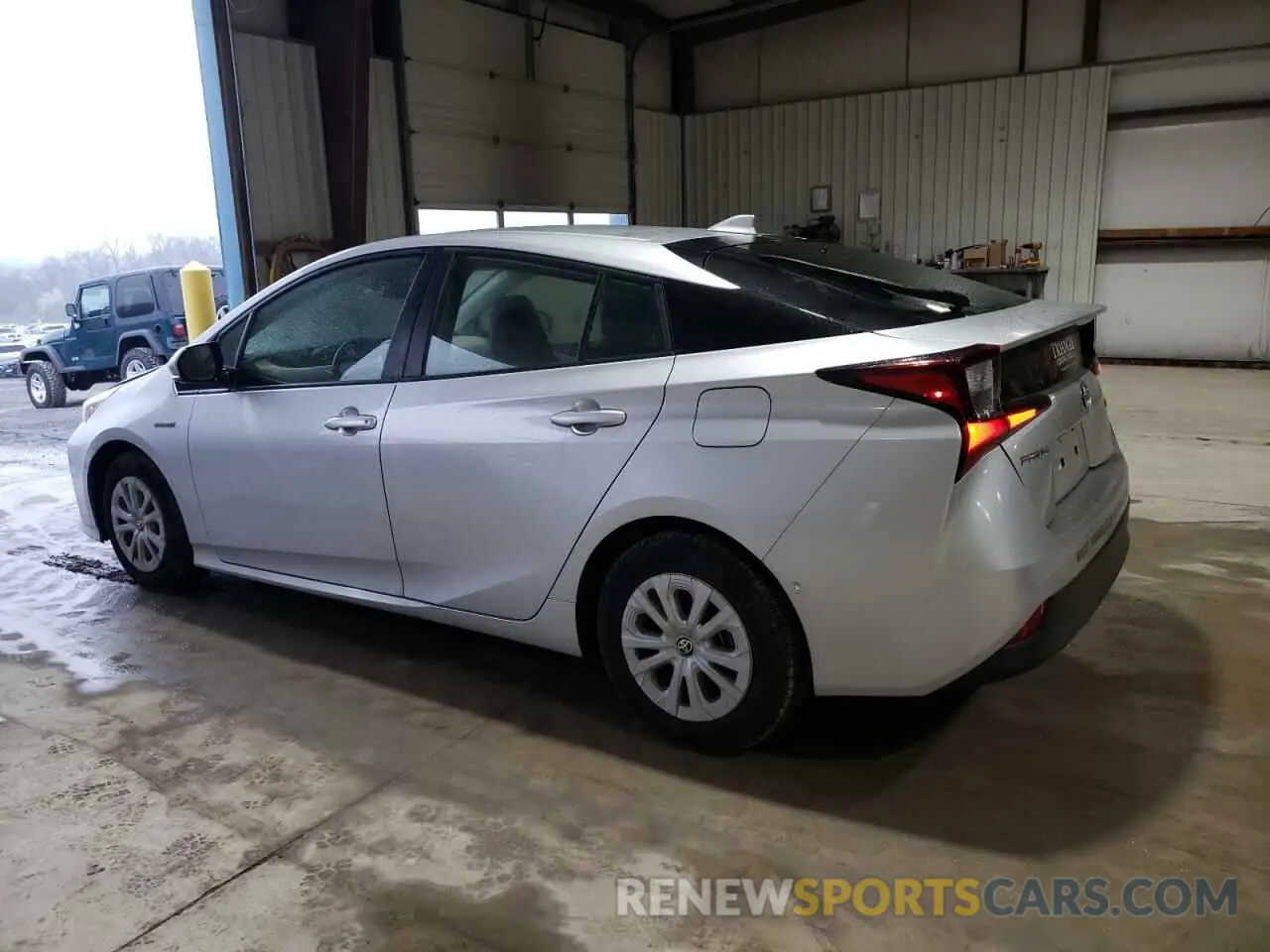 2 fotografías del automóvil dañado JTDKARFU6K3088882 TOYOTA PRIUS 2019
