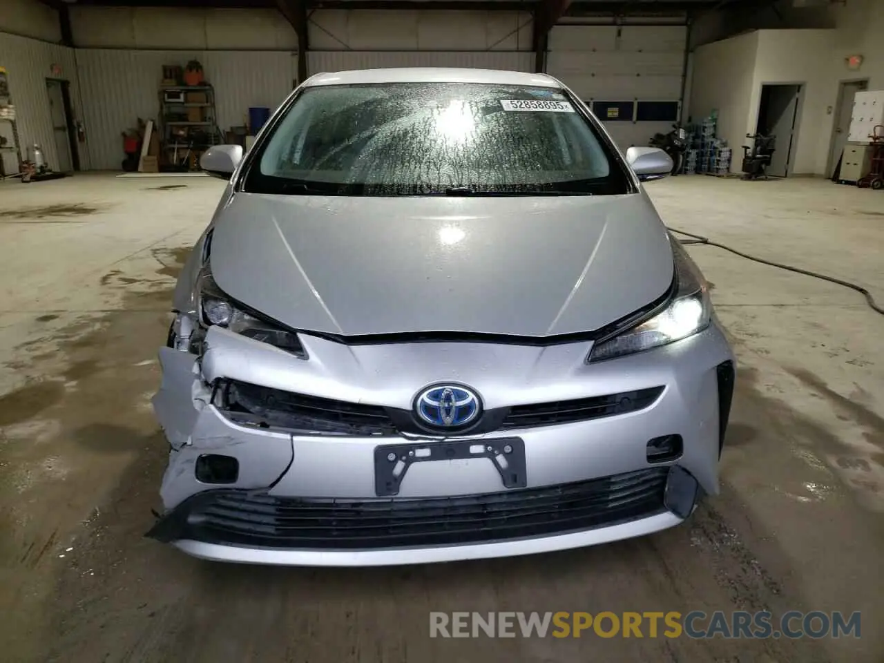 5 fotografías del automóvil dañado JTDKARFU6K3088882 TOYOTA PRIUS 2019