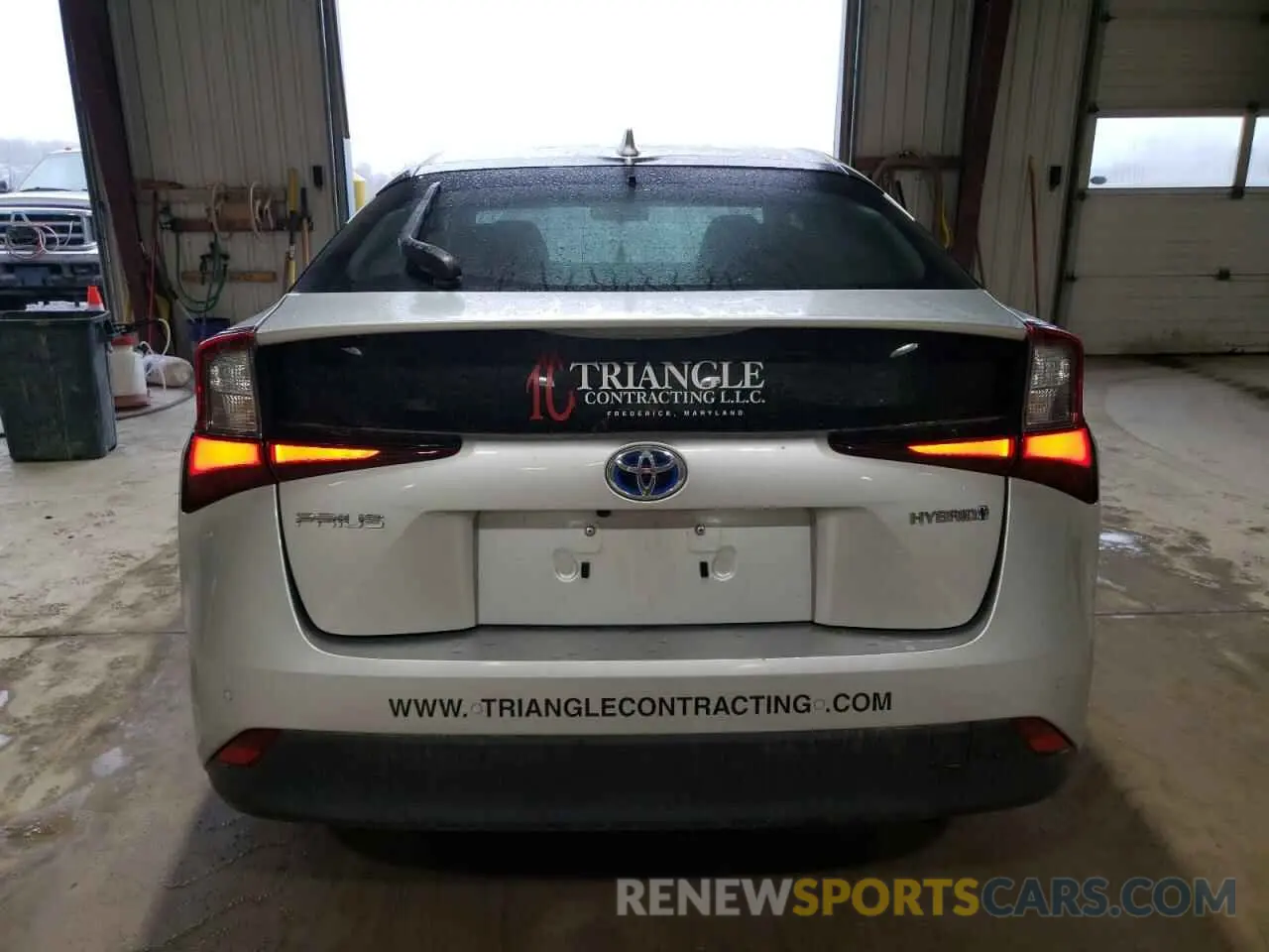 6 fotografías del automóvil dañado JTDKARFU6K3088882 TOYOTA PRIUS 2019
