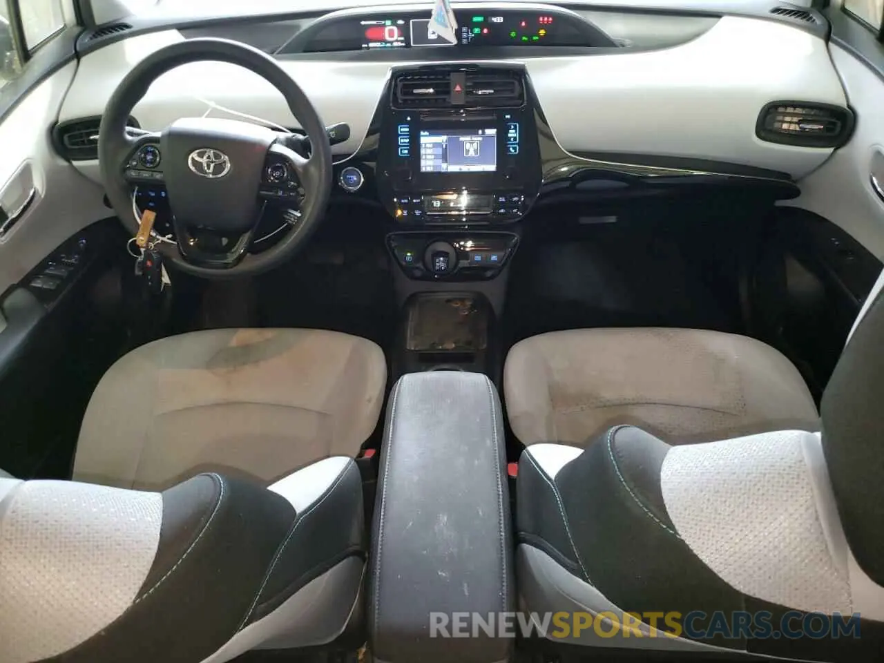 8 fotografías del automóvil dañado JTDKARFU6K3088882 TOYOTA PRIUS 2019