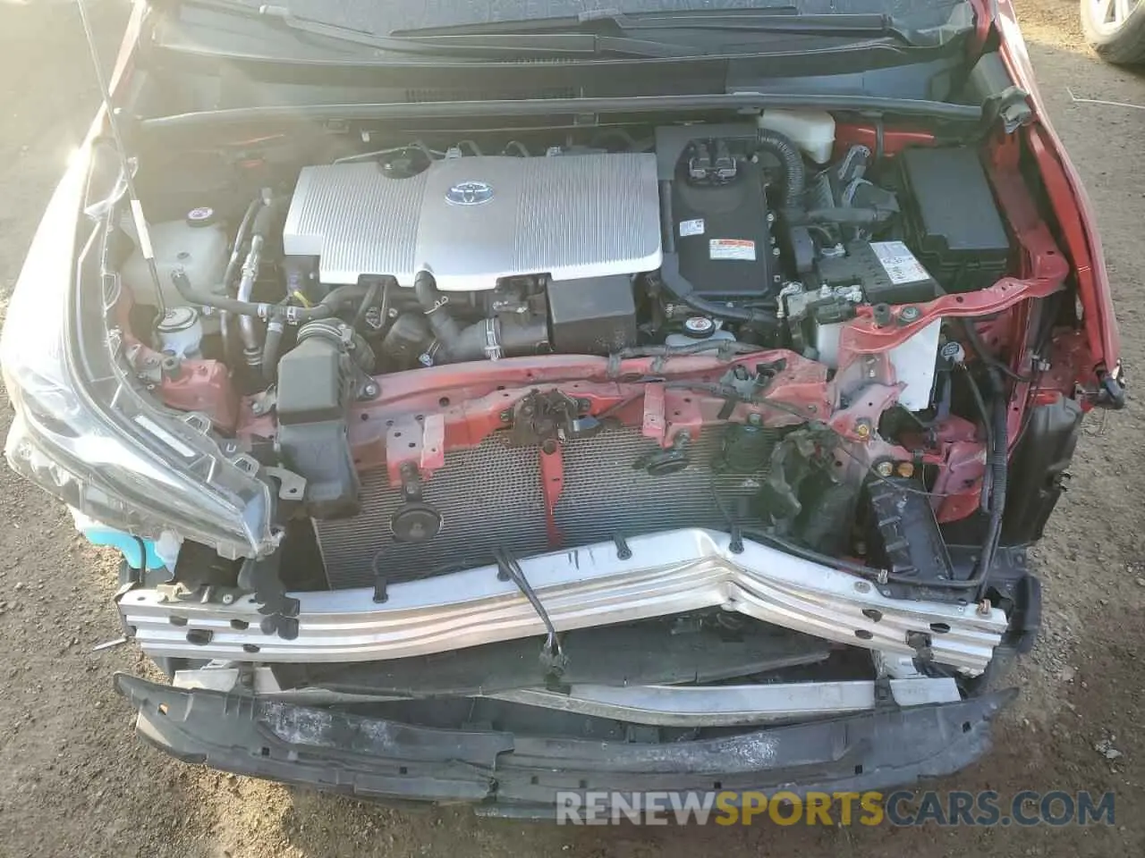11 fotografías del automóvil dañado JTDKARFU6K3089269 TOYOTA PRIUS 2019