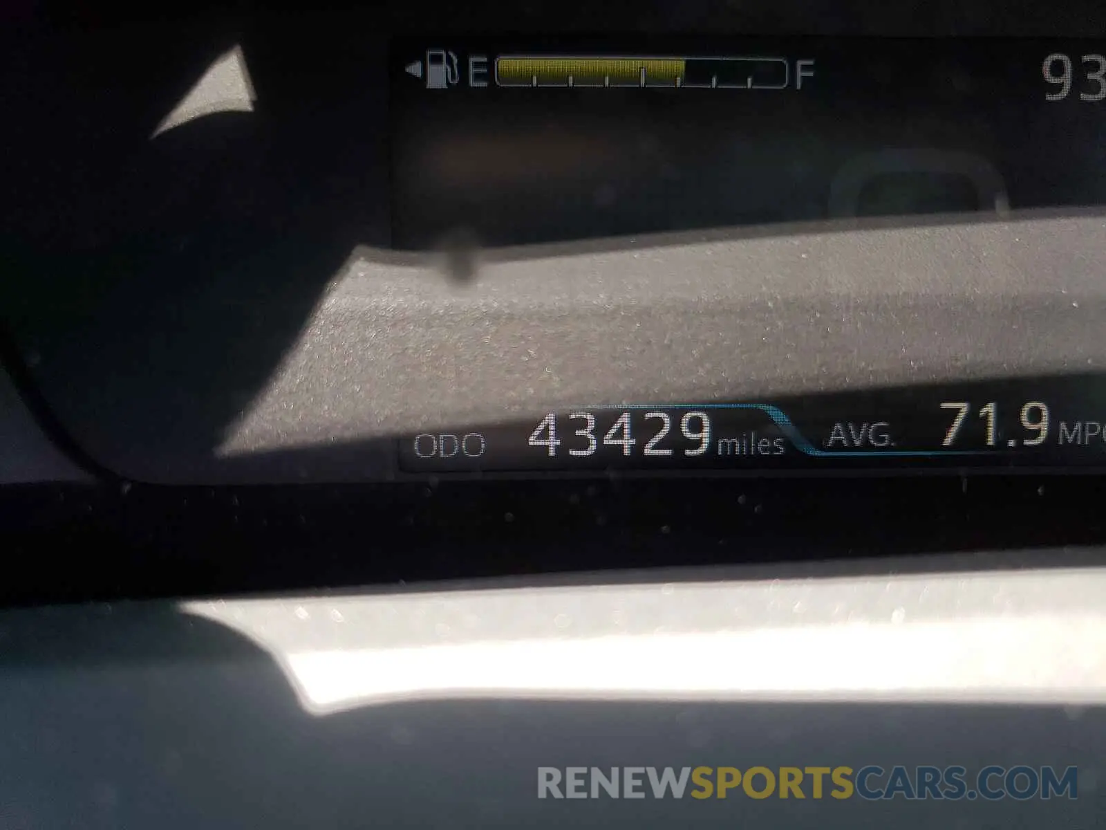 8 fotografías del automóvil dañado JTDKARFU6K3089546 TOYOTA PRIUS 2019