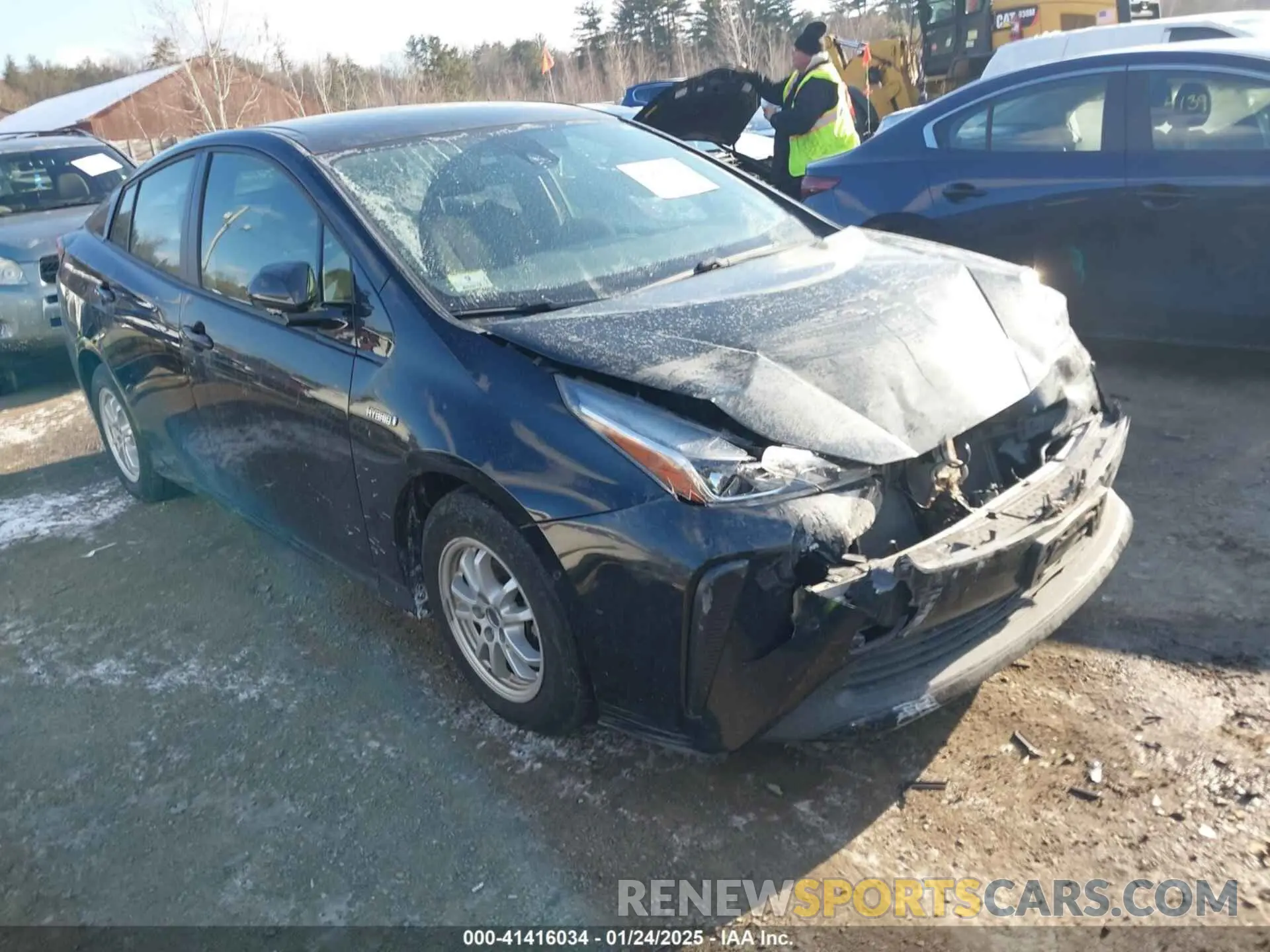 1 fotografías del automóvil dañado JTDKARFU6K3094116 TOYOTA PRIUS 2019