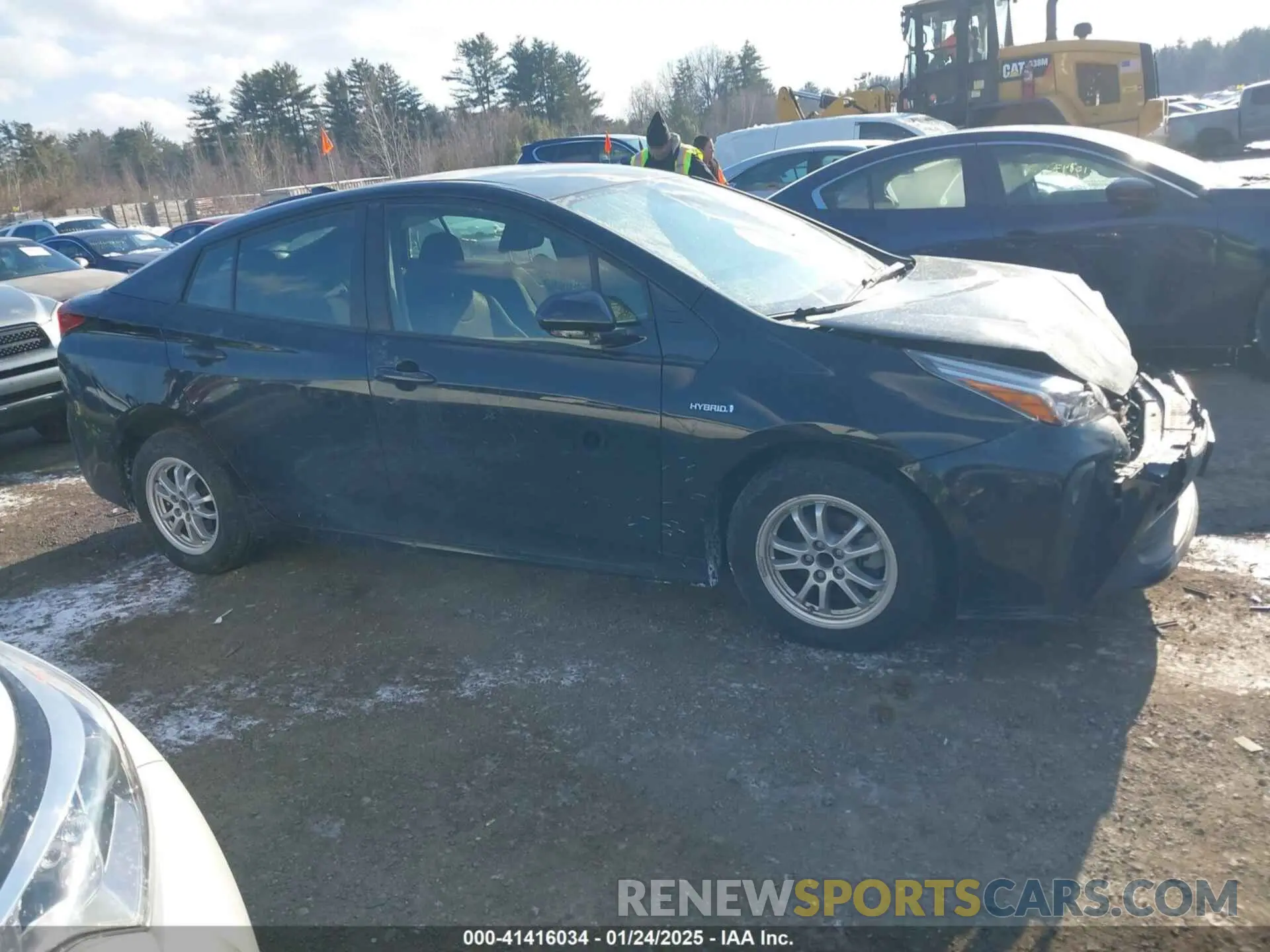 12 fotografías del automóvil dañado JTDKARFU6K3094116 TOYOTA PRIUS 2019