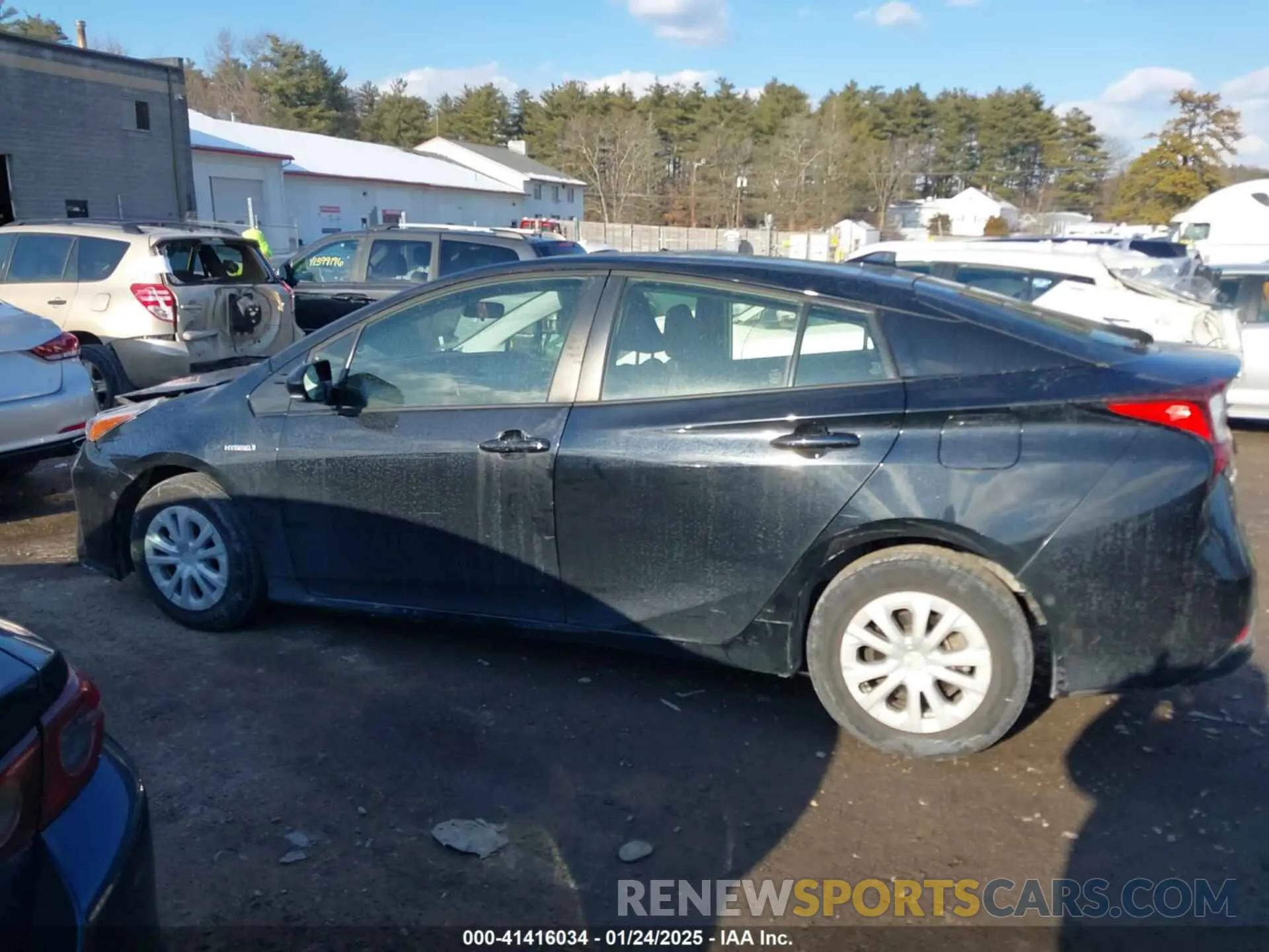 13 fotografías del automóvil dañado JTDKARFU6K3094116 TOYOTA PRIUS 2019