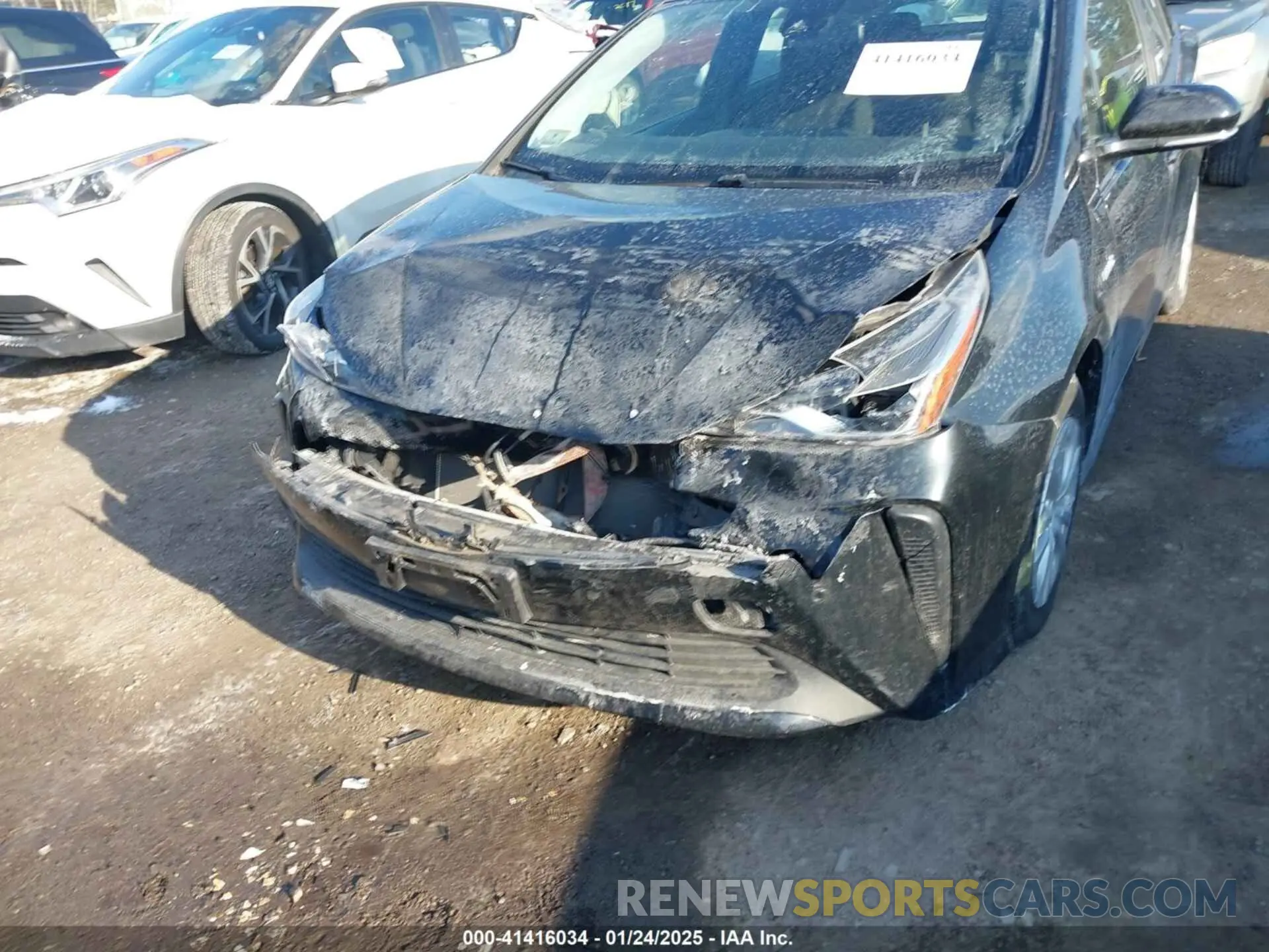 6 fotografías del automóvil dañado JTDKARFU6K3094116 TOYOTA PRIUS 2019