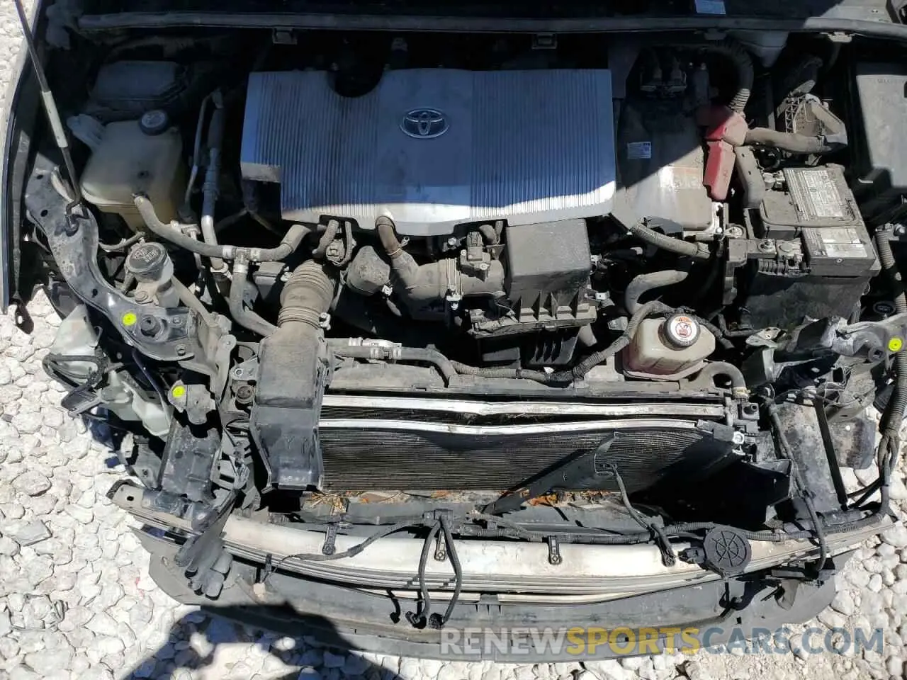 11 fotografías del automóvil dañado JTDKARFU7K3071668 TOYOTA PRIUS 2019