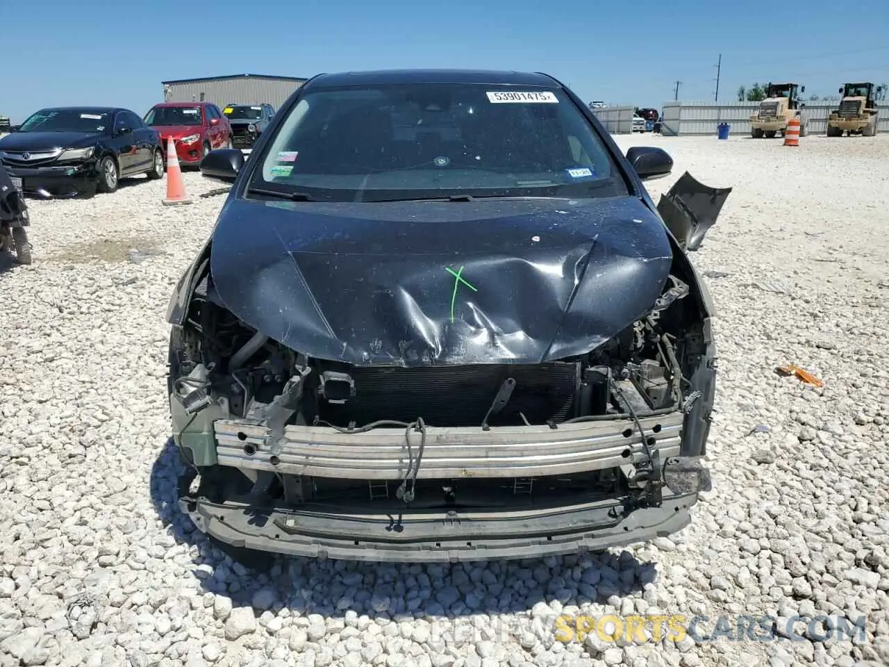 5 fotografías del automóvil dañado JTDKARFU7K3071668 TOYOTA PRIUS 2019