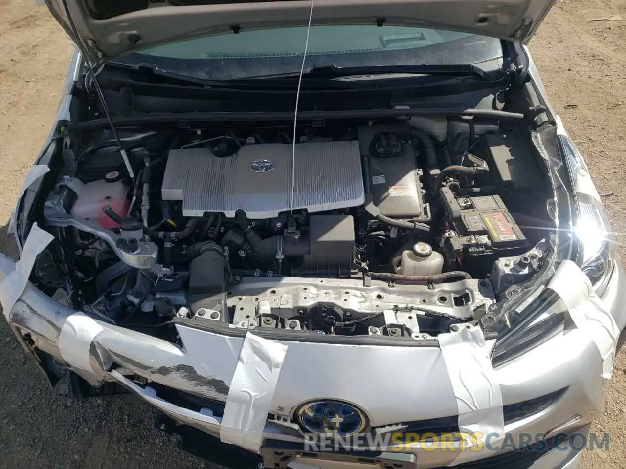 7 fotografías del automóvil dañado JTDKARFU7K3074666 TOYOTA PRIUS 2019