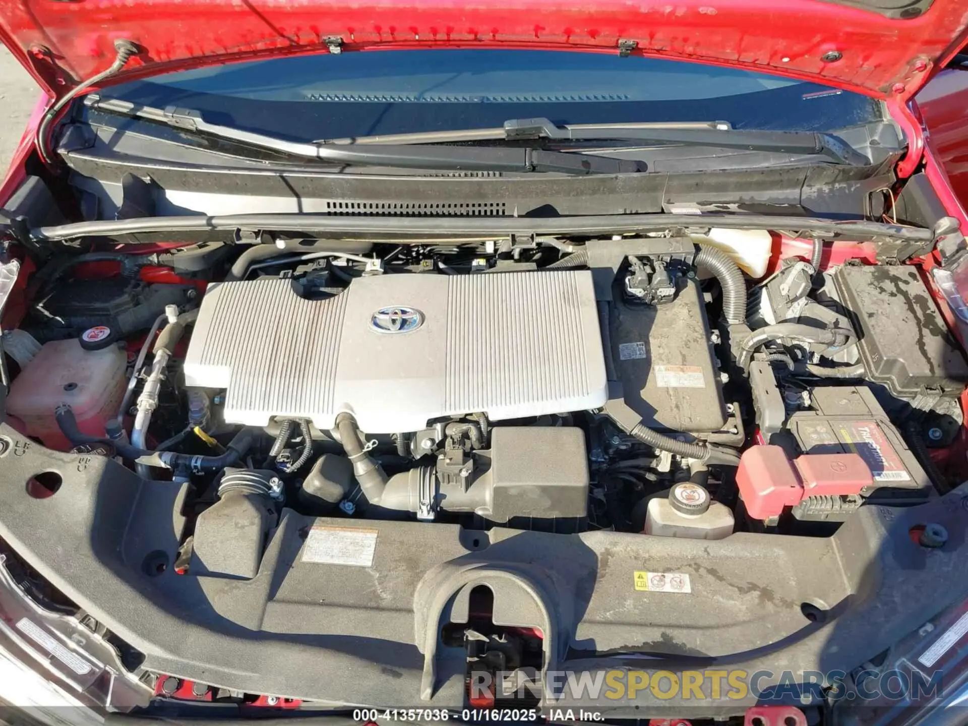 10 fotografías del automóvil dañado JTDKARFU7K3074781 TOYOTA PRIUS 2019