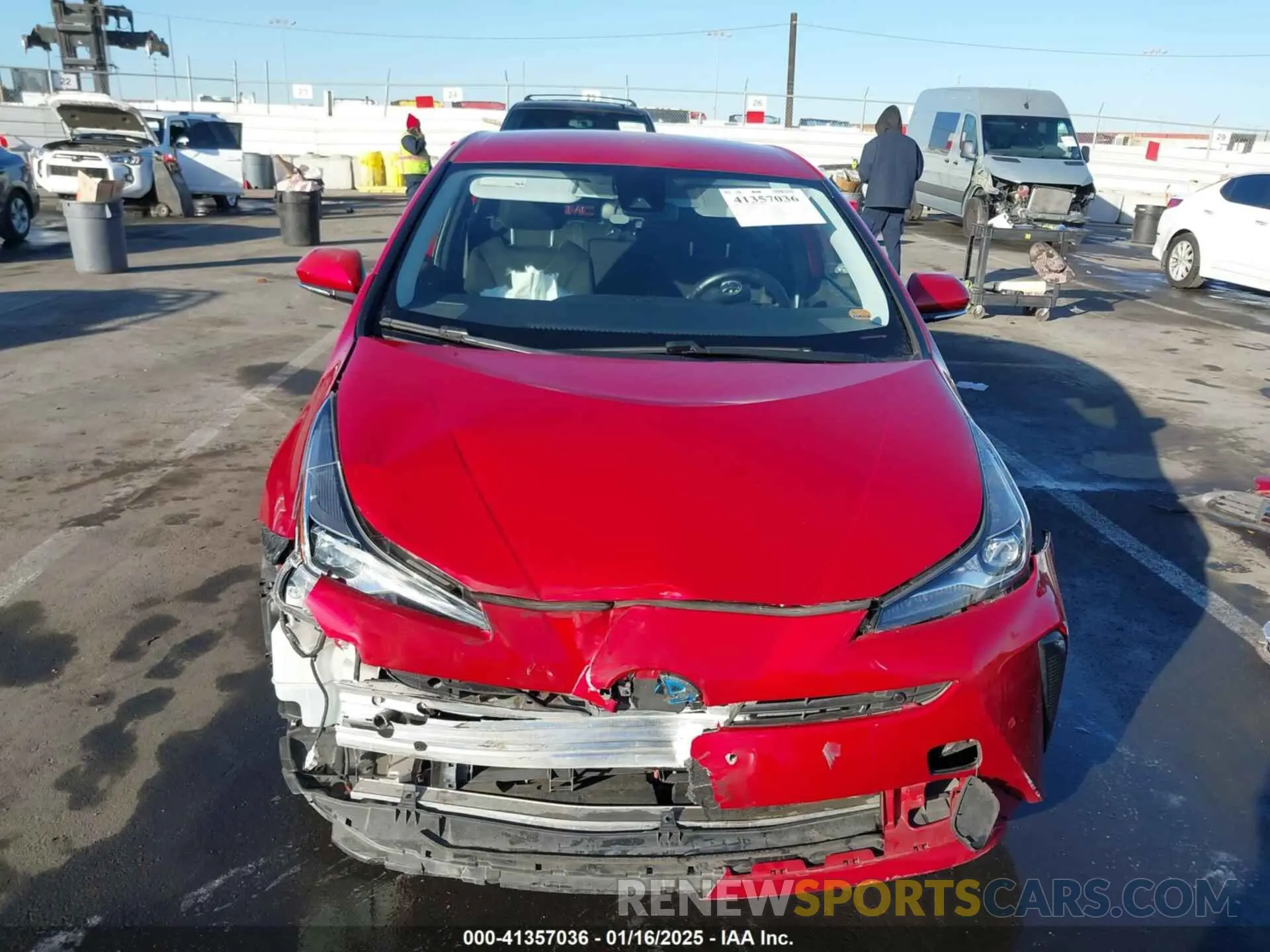 13 fotografías del automóvil dañado JTDKARFU7K3074781 TOYOTA PRIUS 2019