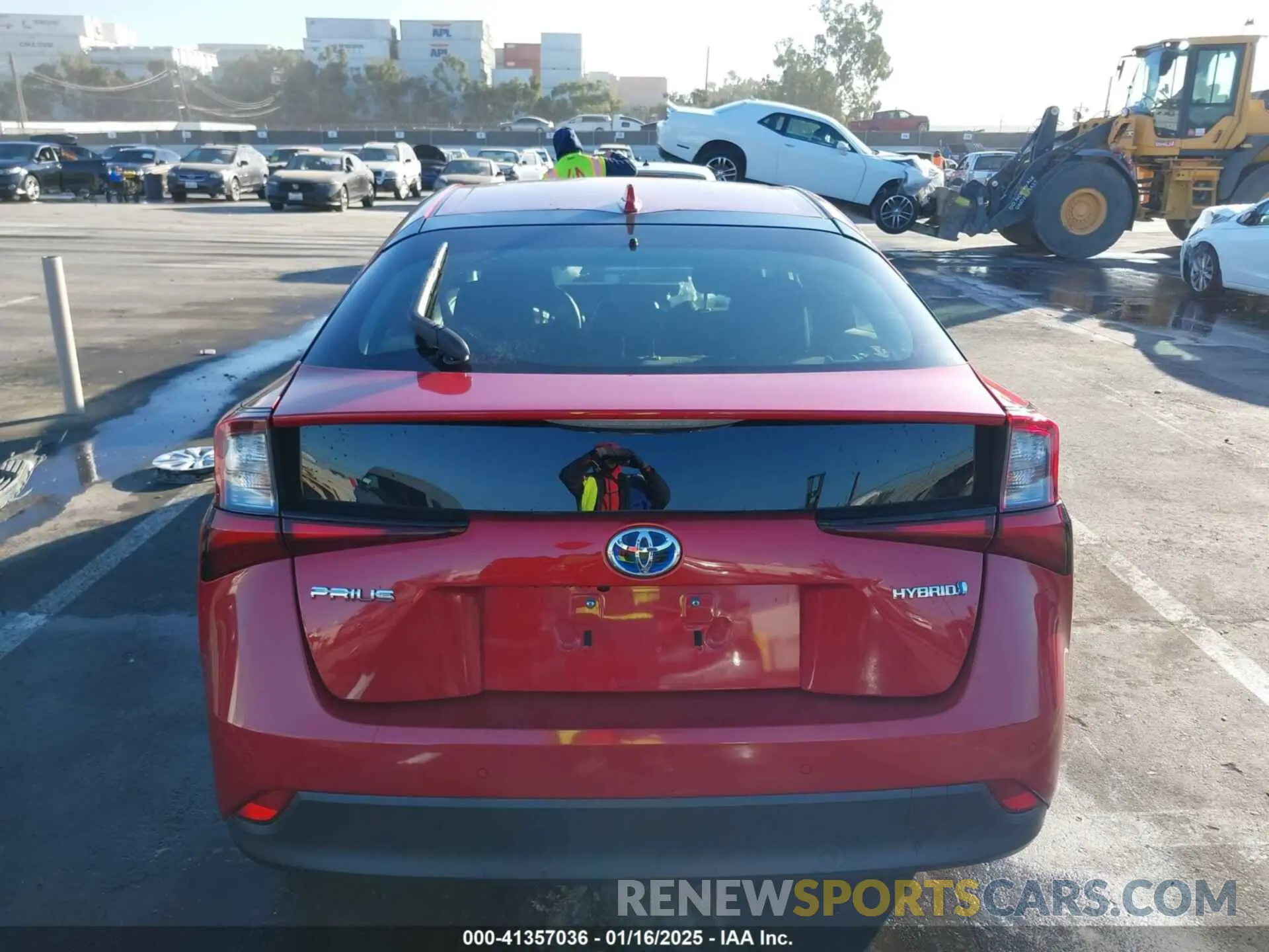 17 fotografías del automóvil dañado JTDKARFU7K3074781 TOYOTA PRIUS 2019