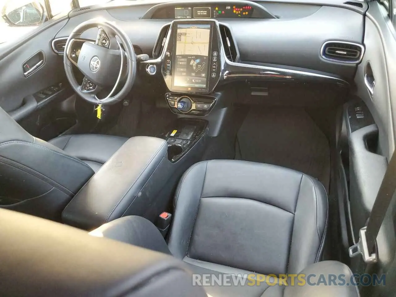 8 fotografías del automóvil dañado JTDKARFU7K3075476 TOYOTA PRIUS 2019