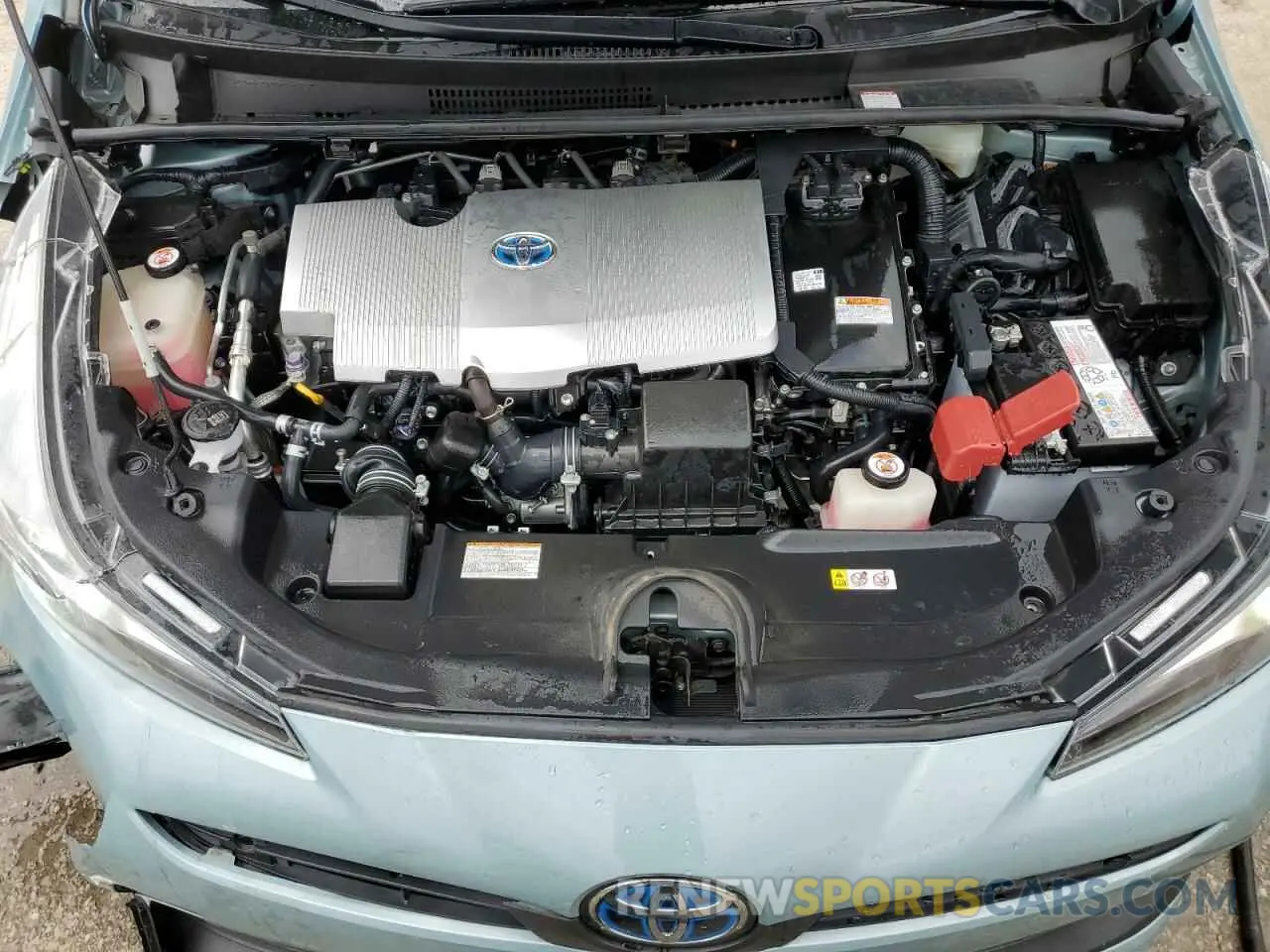 11 fotografías del automóvil dañado JTDKARFU7K3077695 TOYOTA PRIUS 2019