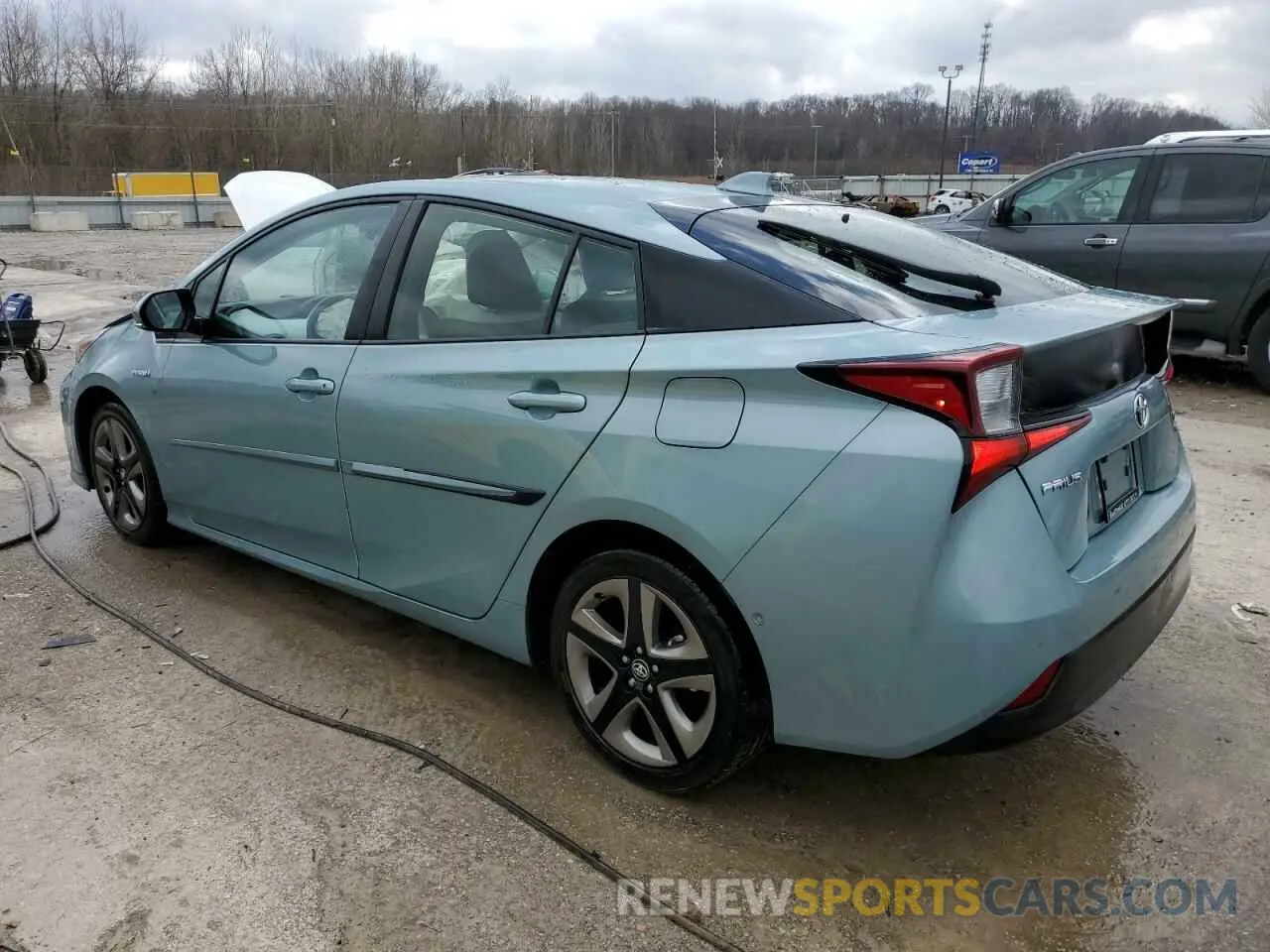 2 fotografías del automóvil dañado JTDKARFU7K3077695 TOYOTA PRIUS 2019