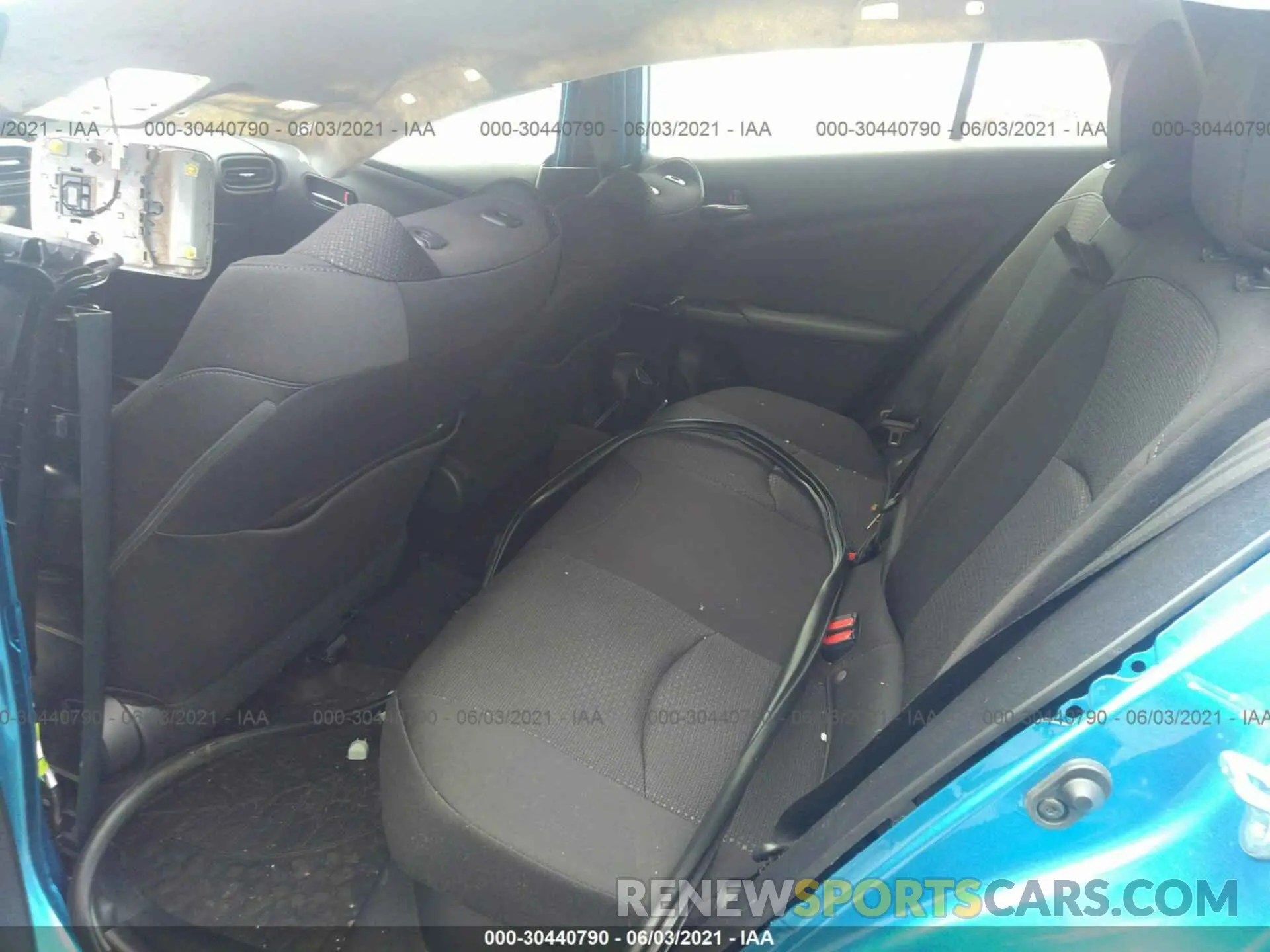 8 fotografías del automóvil dañado JTDKARFU7K3080953 TOYOTA PRIUS 2019
