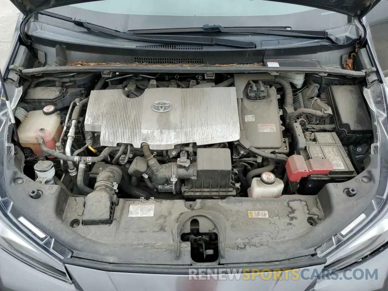 11 fotografías del automóvil dañado JTDKARFU7K3086591 TOYOTA PRIUS 2019