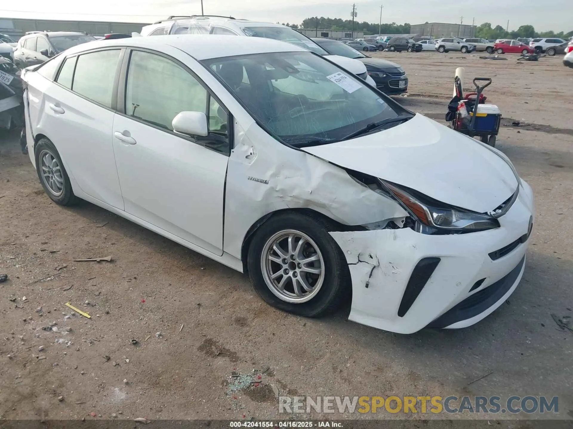 1 fotografías del automóvil dañado JTDKARFU8K3069783 TOYOTA PRIUS 2019
