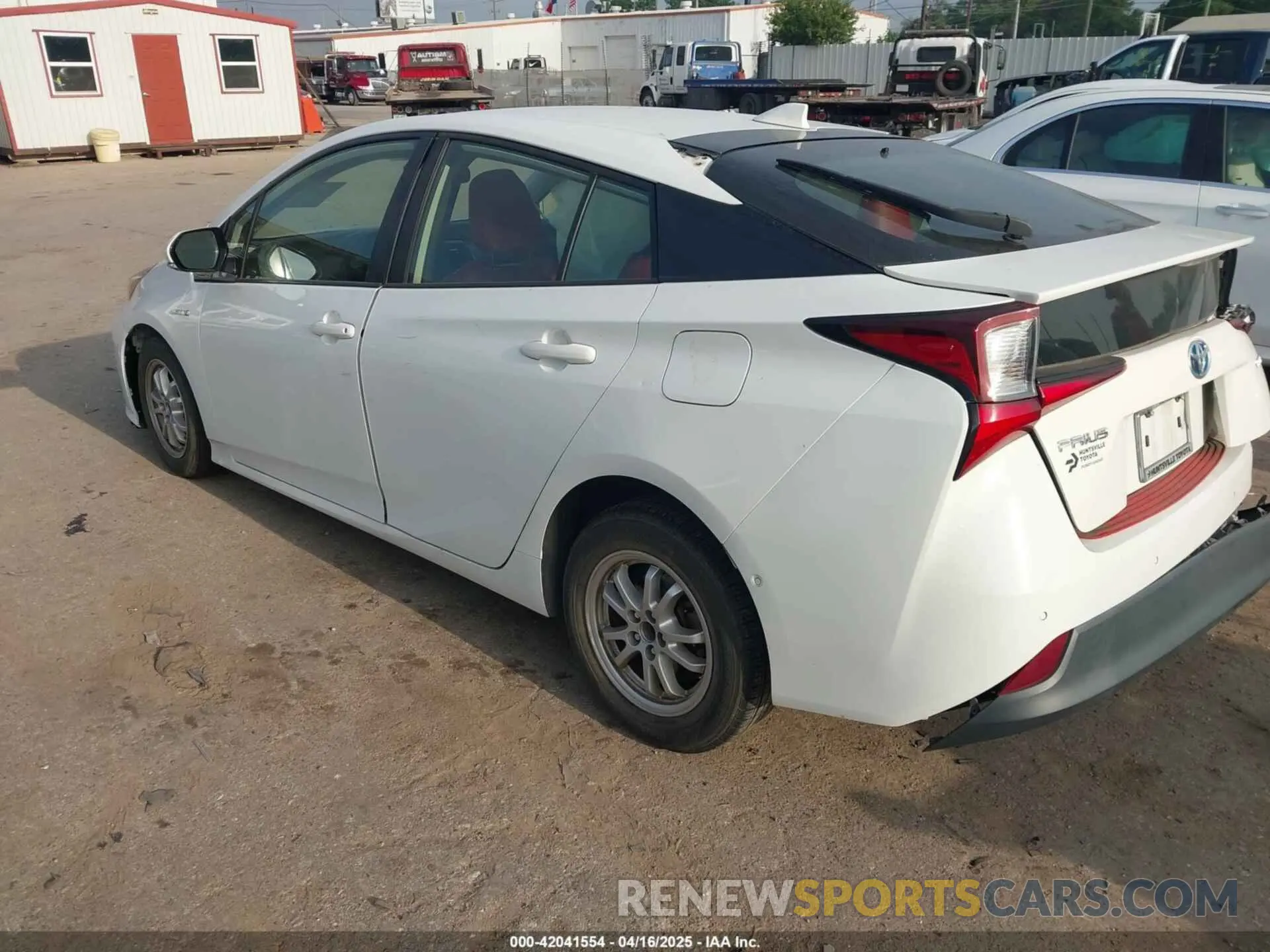 3 fotografías del automóvil dañado JTDKARFU8K3069783 TOYOTA PRIUS 2019
