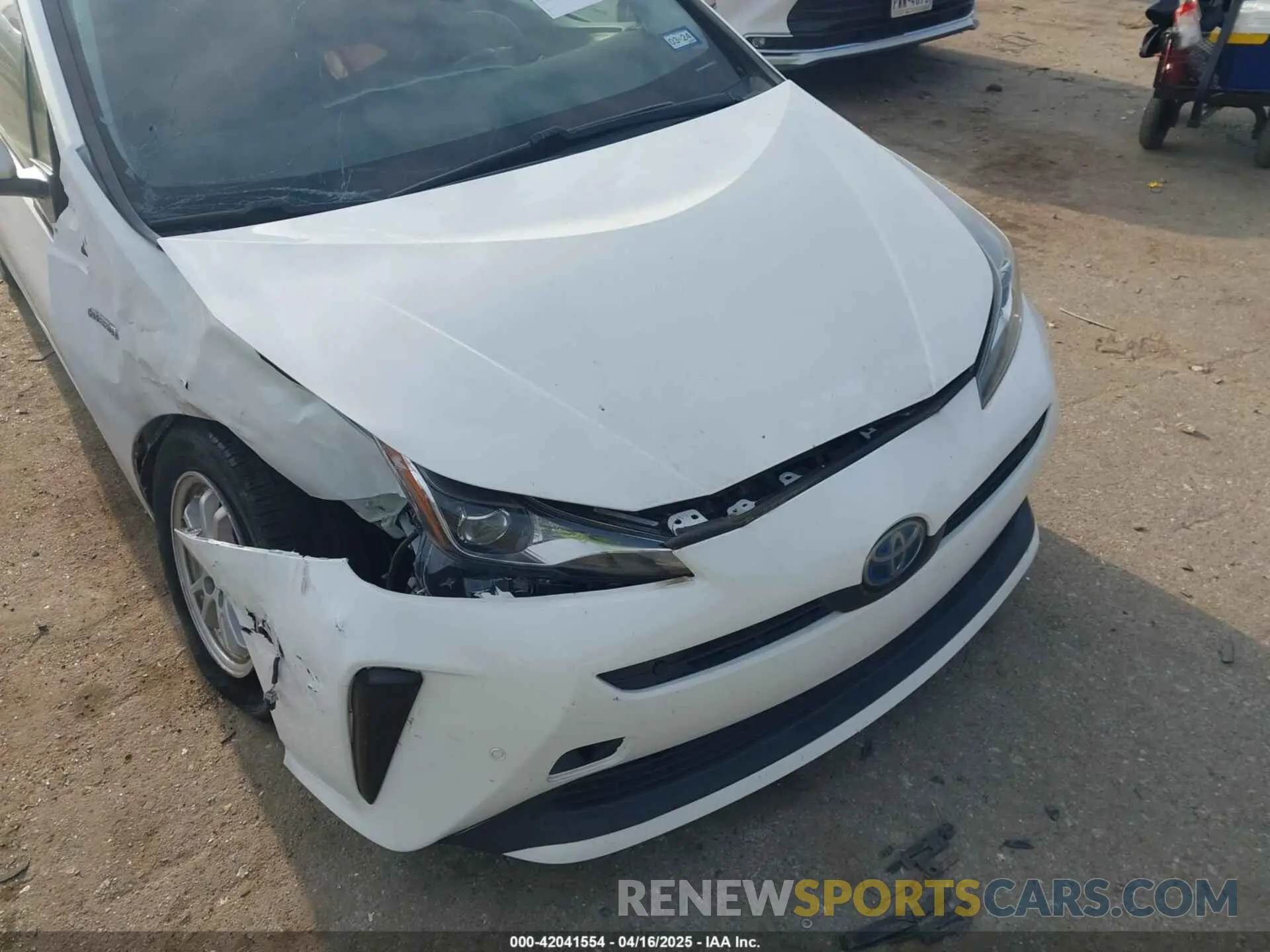 6 fotografías del automóvil dañado JTDKARFU8K3069783 TOYOTA PRIUS 2019