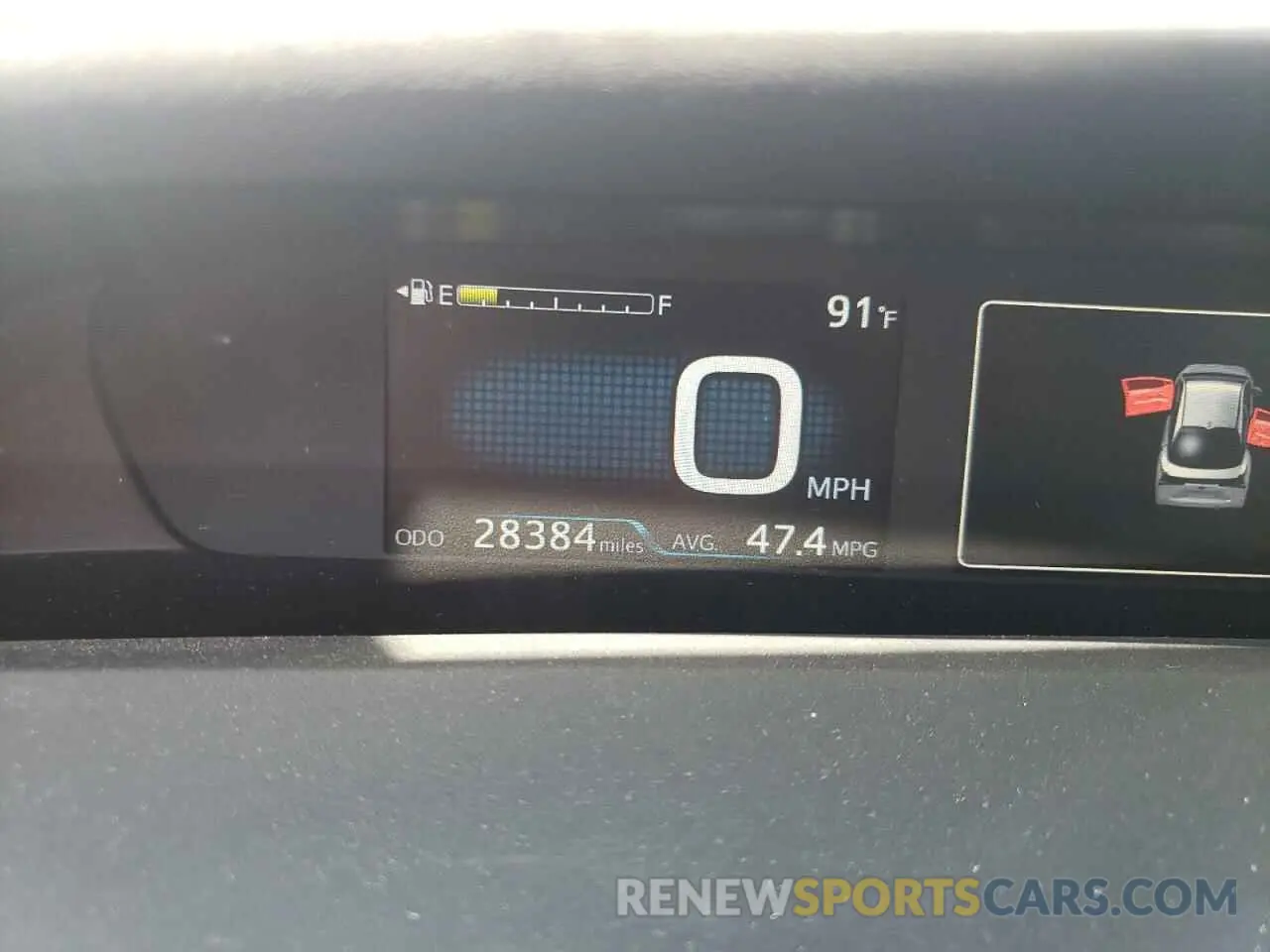 8 fotografías del automóvil dañado JTDKARFU8K3071727 TOYOTA PRIUS 2019