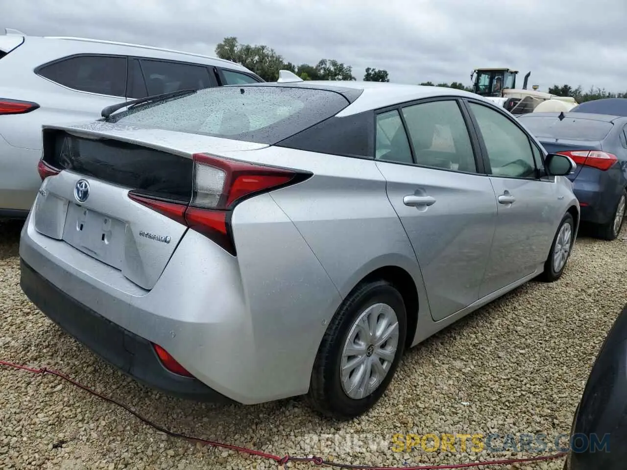 3 fotografías del automóvil dañado JTDKARFU8K3082713 TOYOTA PRIUS 2019