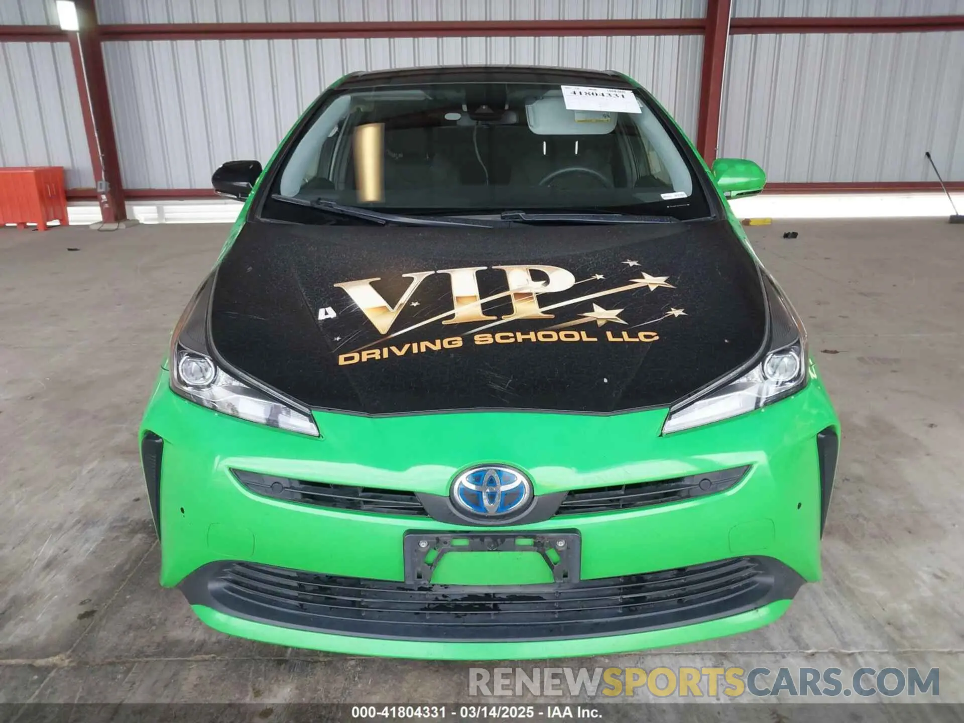 12 fotografías del automóvil dañado JTDKARFU8K3095428 TOYOTA PRIUS 2019