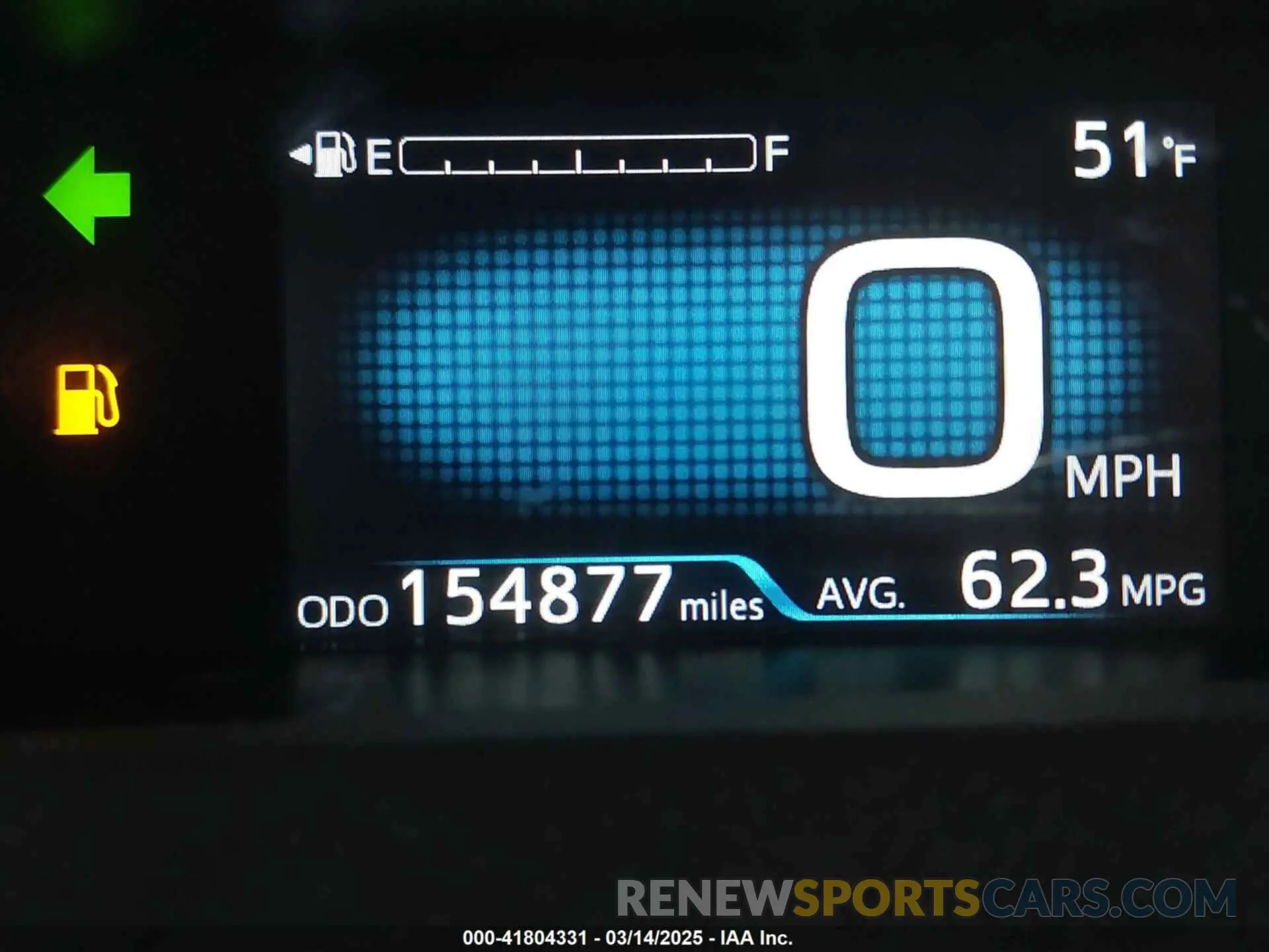 15 fotografías del automóvil dañado JTDKARFU8K3095428 TOYOTA PRIUS 2019
