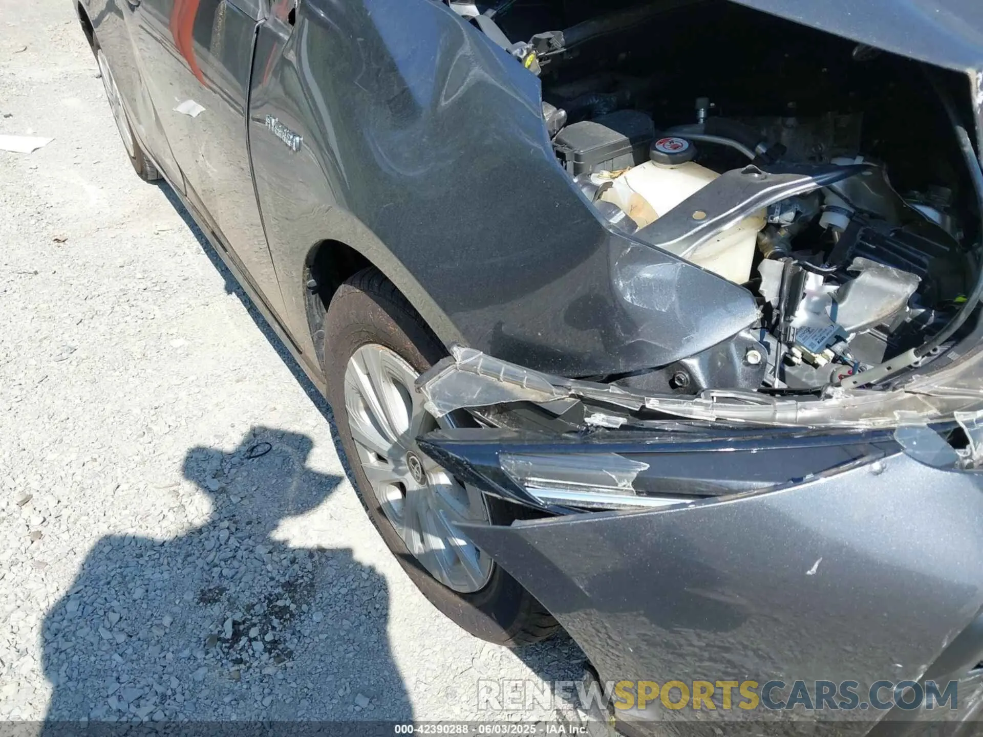 19 fotografías del automóvil dañado JTDKARFU8K3098278 TOYOTA PRIUS 2019