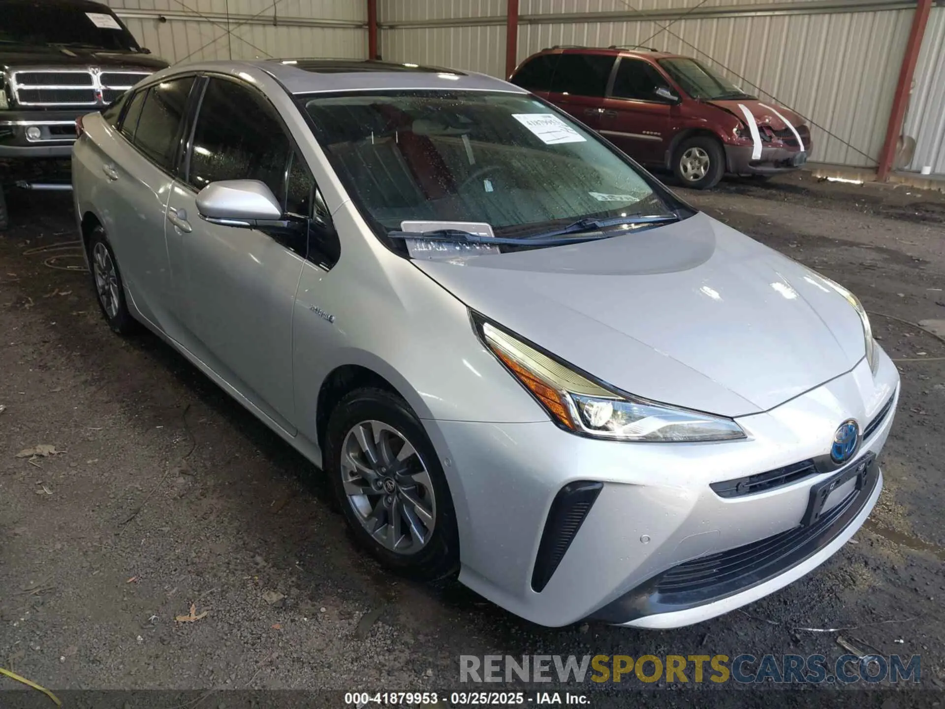 1 fotografías del automóvil dañado JTDKARFU8K3101776 TOYOTA PRIUS 2019