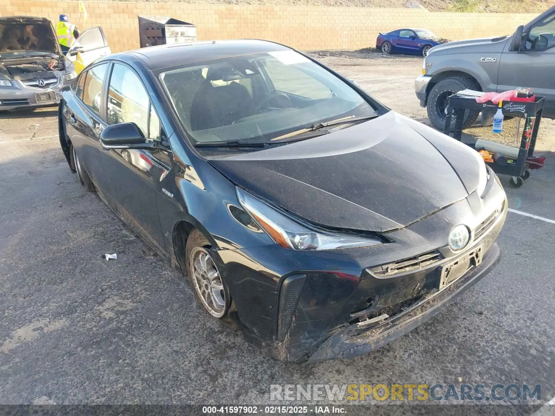1 fotografías del automóvil dañado JTDKARFU9K3070621 TOYOTA PRIUS 2019