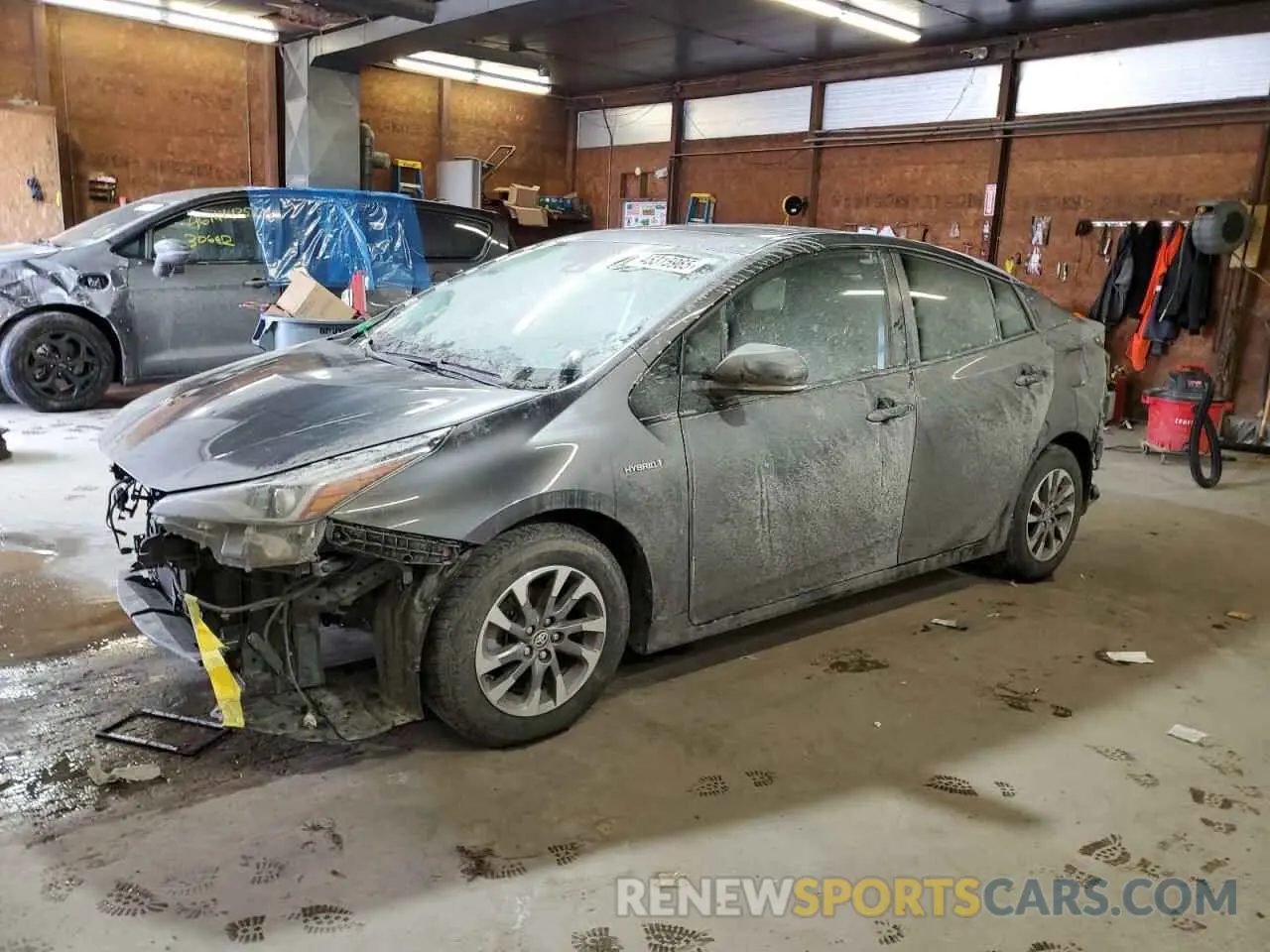 1 fotografías del automóvil dañado JTDKARFU9K3071705 TOYOTA PRIUS 2019