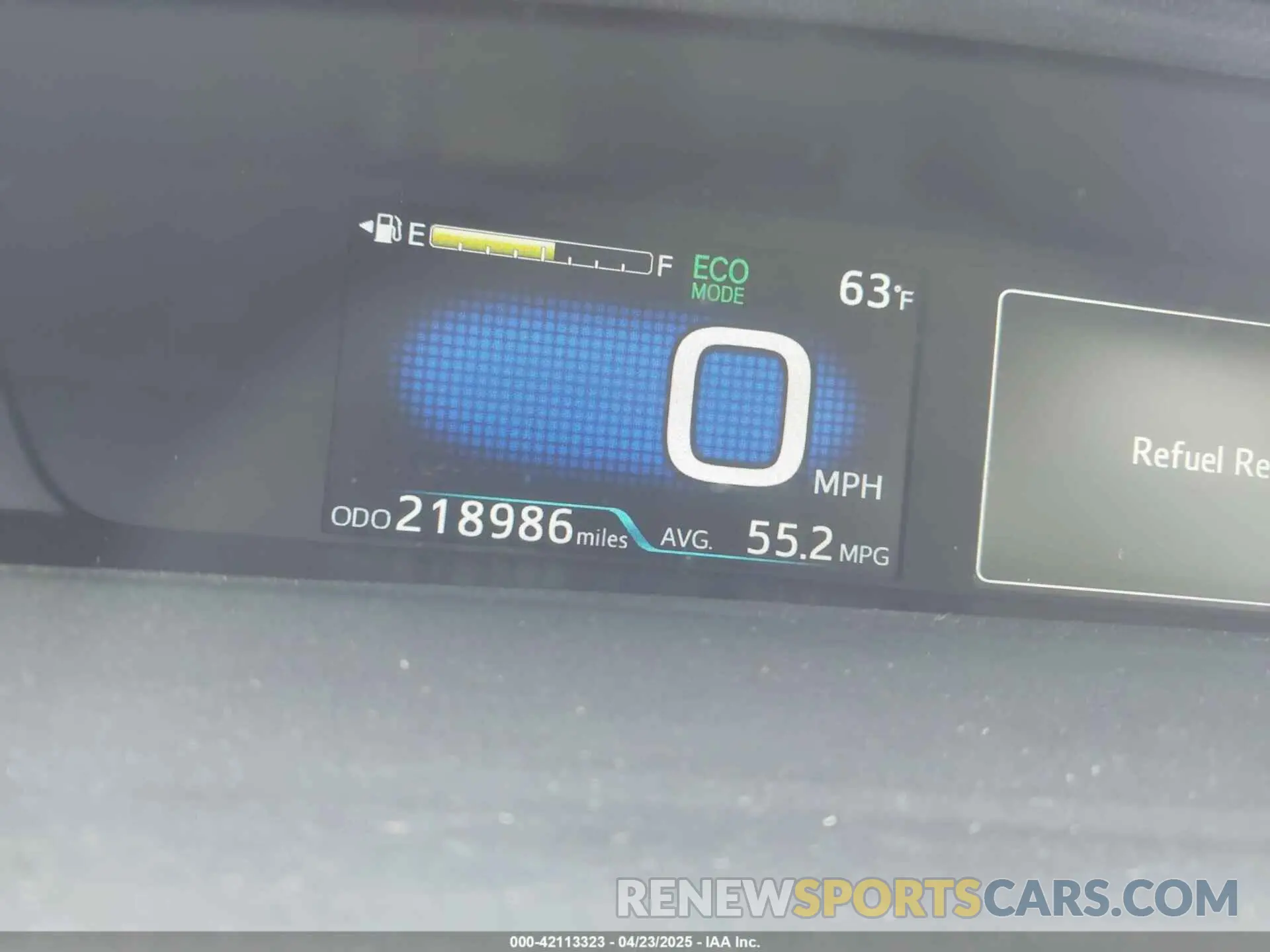 15 fotografías del automóvil dañado JTDKARFU9K3075219 TOYOTA PRIUS 2019