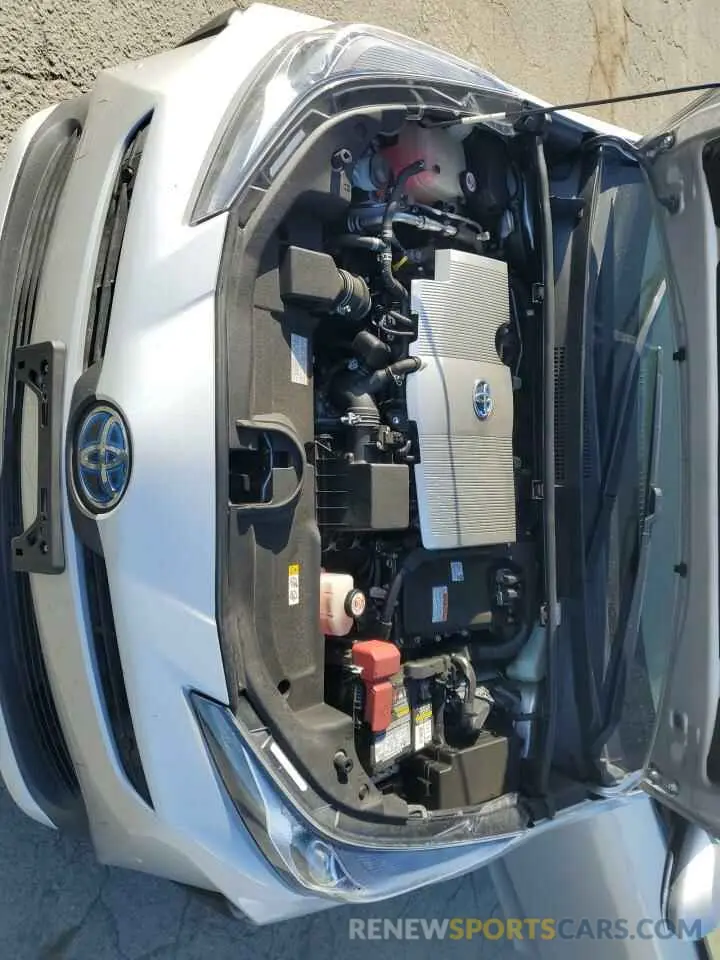 11 fotografías del automóvil dañado JTDKARFU9K3078282 TOYOTA PRIUS 2019