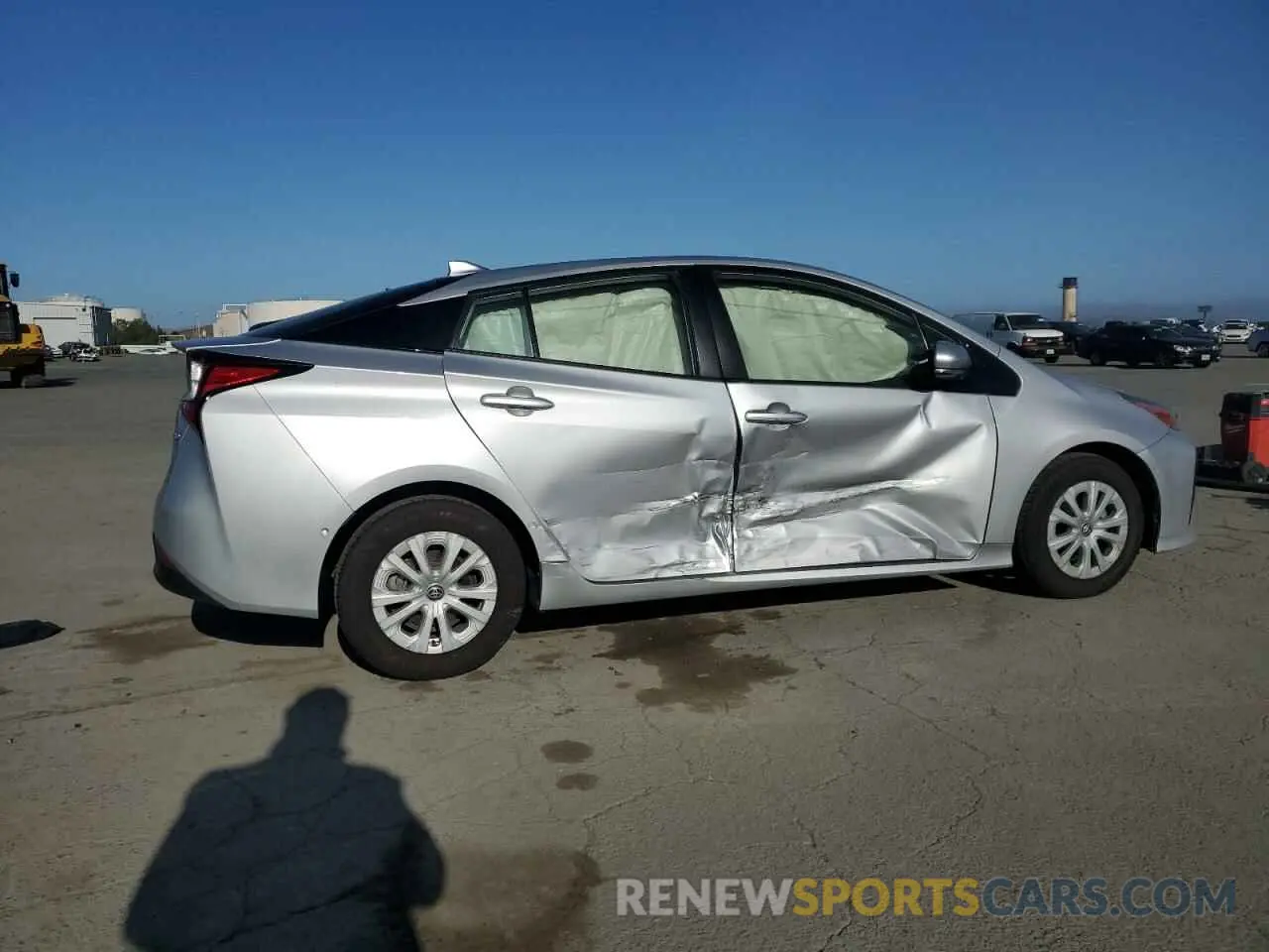 3 fotografías del automóvil dañado JTDKARFU9K3078282 TOYOTA PRIUS 2019