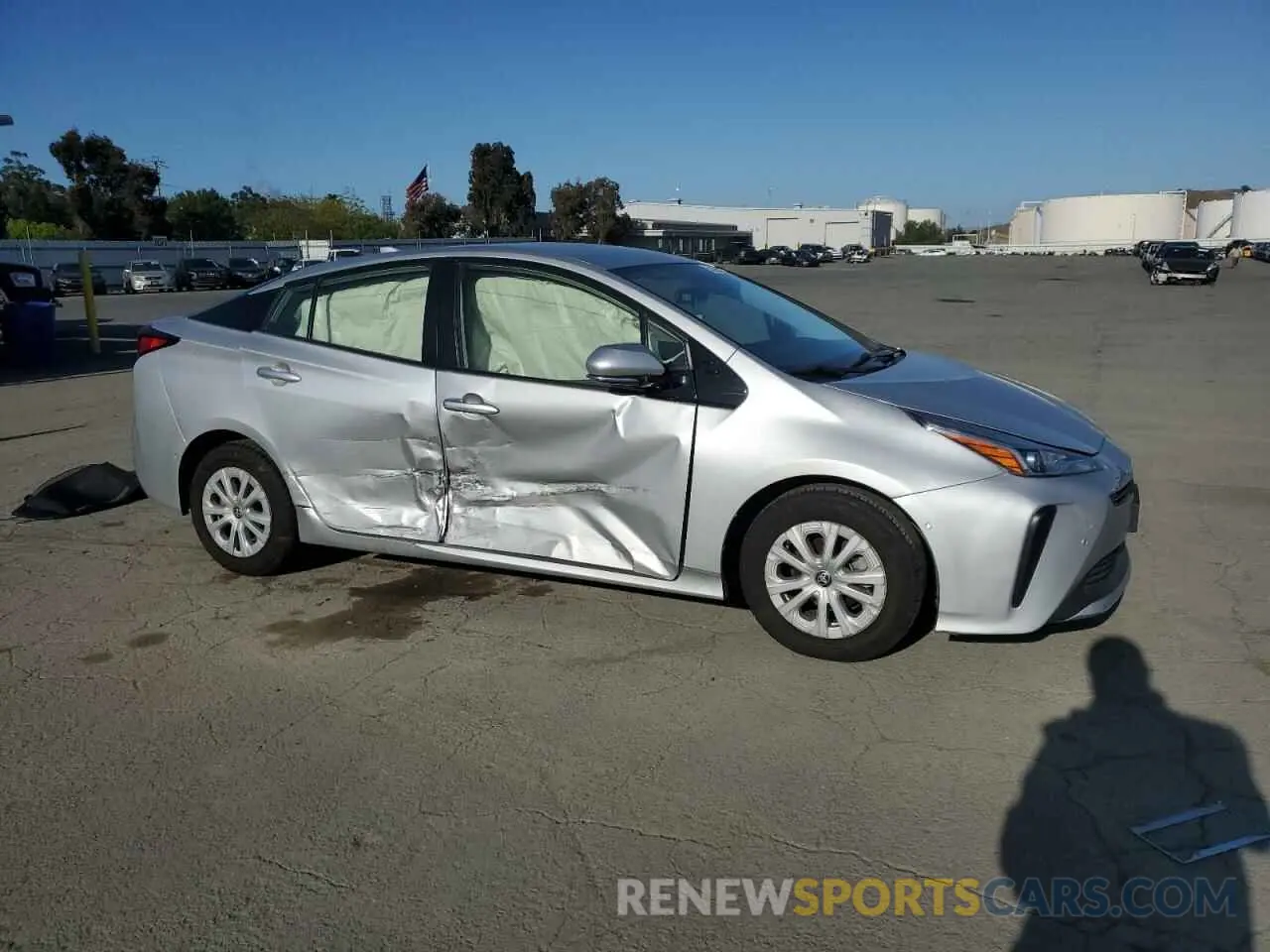 4 fotografías del automóvil dañado JTDKARFU9K3078282 TOYOTA PRIUS 2019
