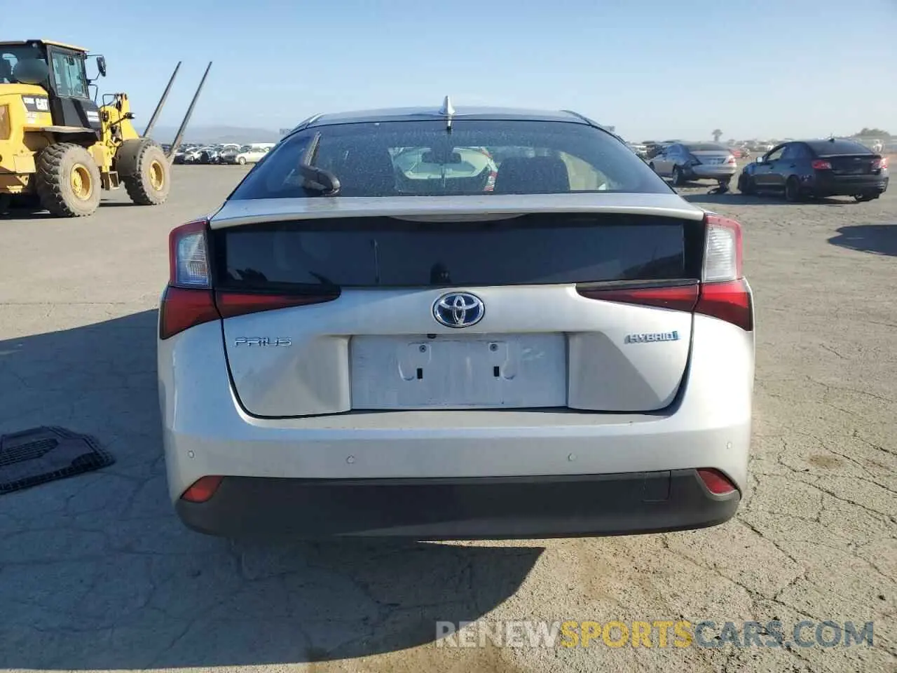 6 fotografías del automóvil dañado JTDKARFU9K3078282 TOYOTA PRIUS 2019