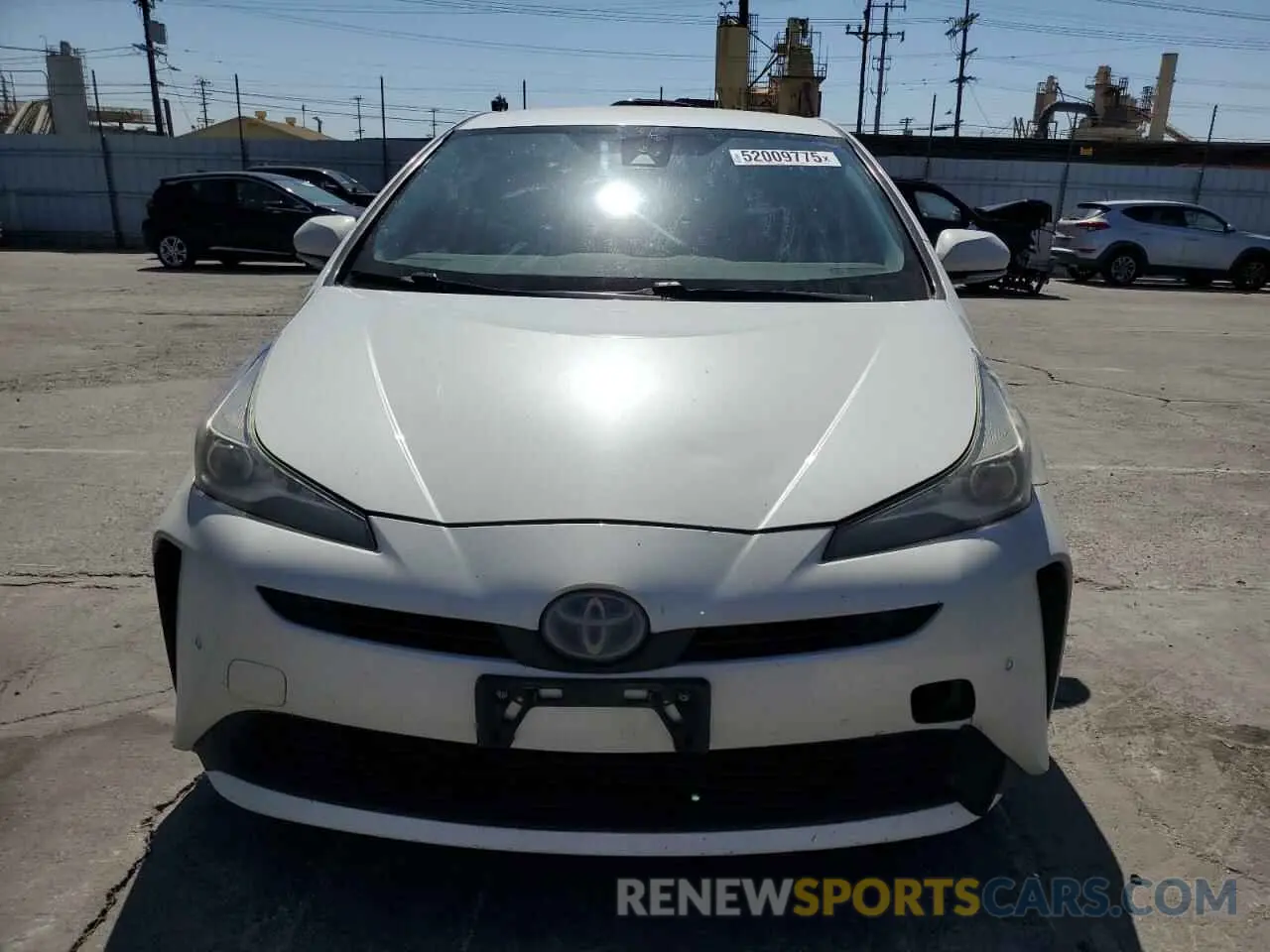 5 fotografías del automóvil dañado JTDKARFU9K3084258 TOYOTA PRIUS 2019
